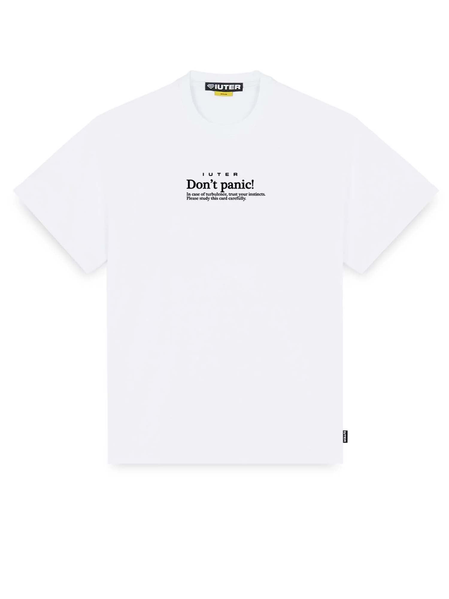 Iuter Don't Panic Tee Bianco