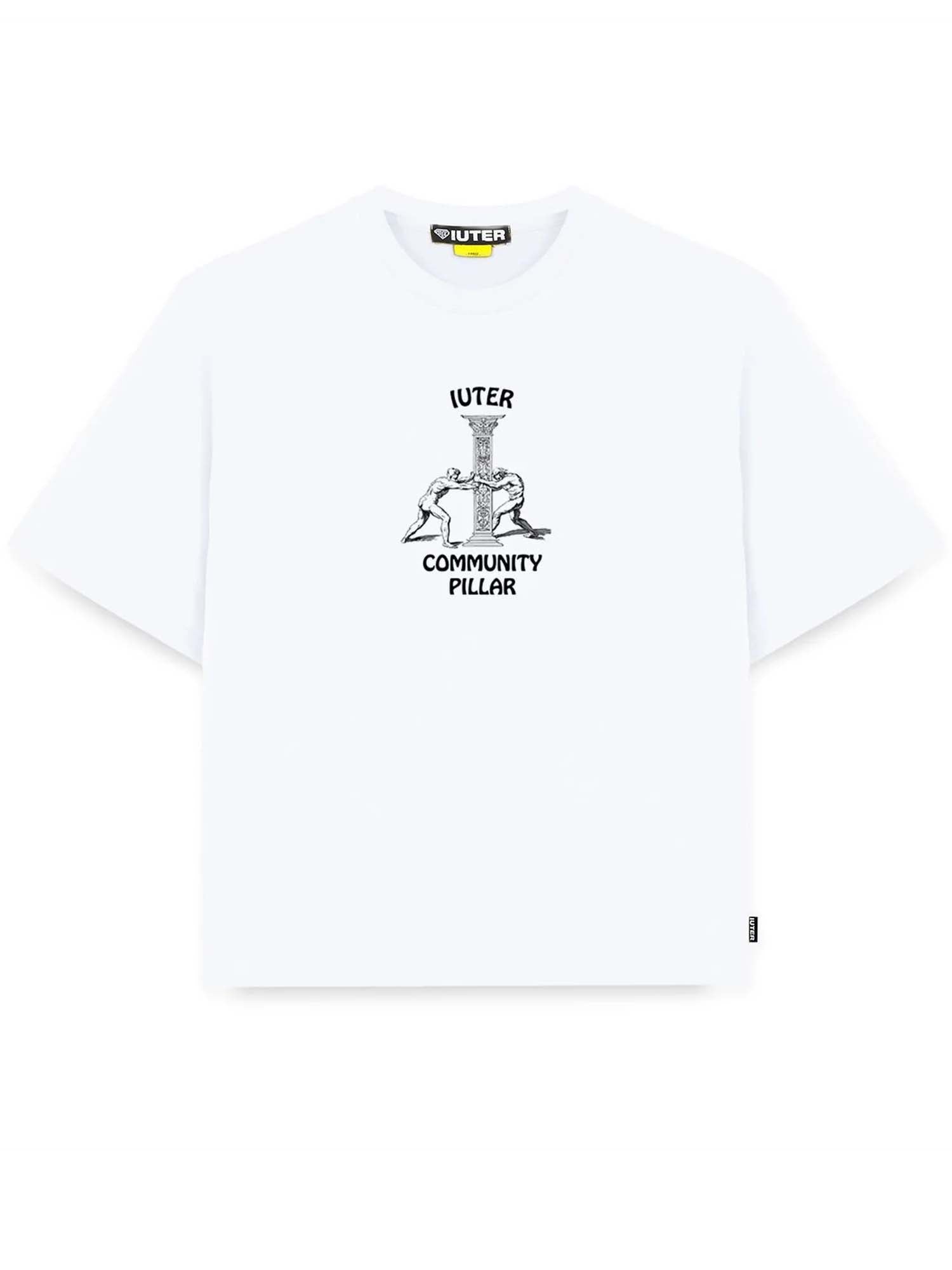 Iuter Pillar Tee Bianco
