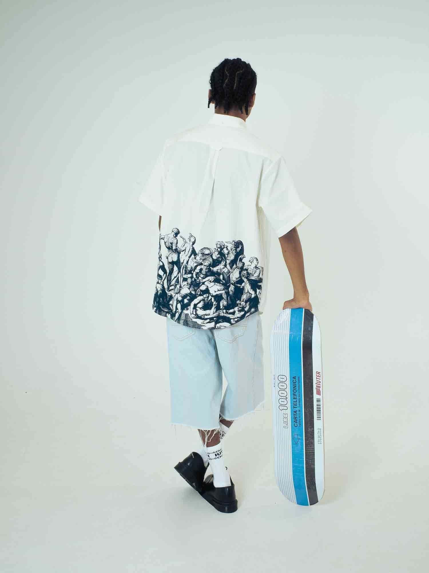 Iuter Battle Regular S/S Shirt Bianco