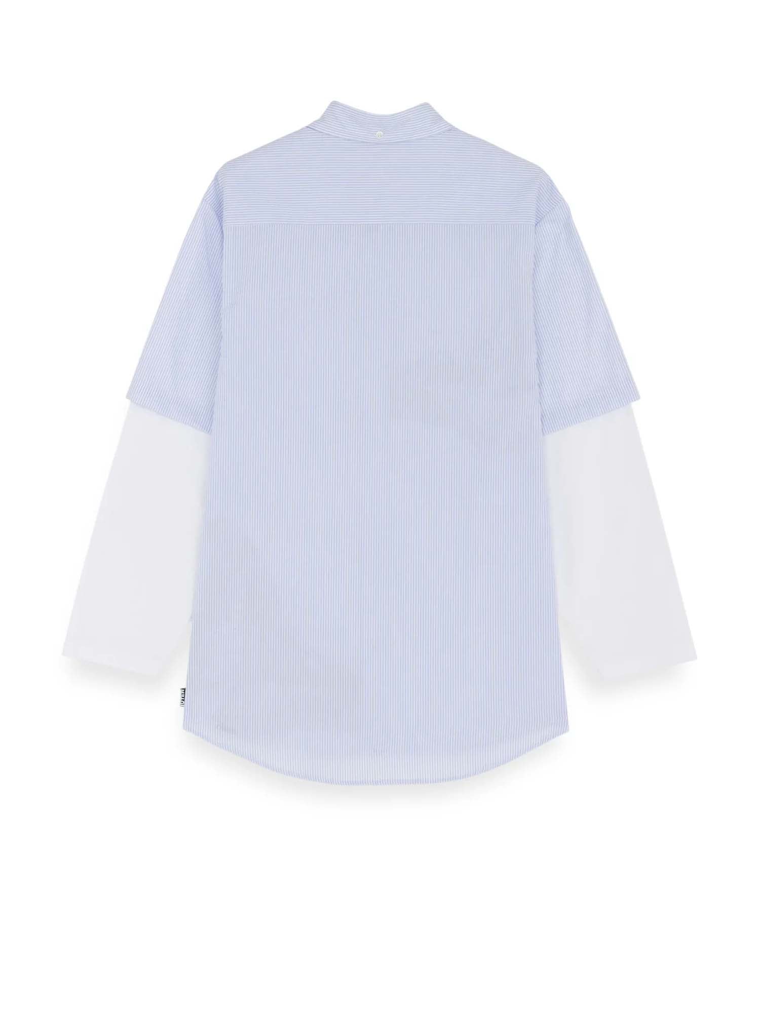 Iuter Butterfly Stripes Double LS Shirt Azzurro