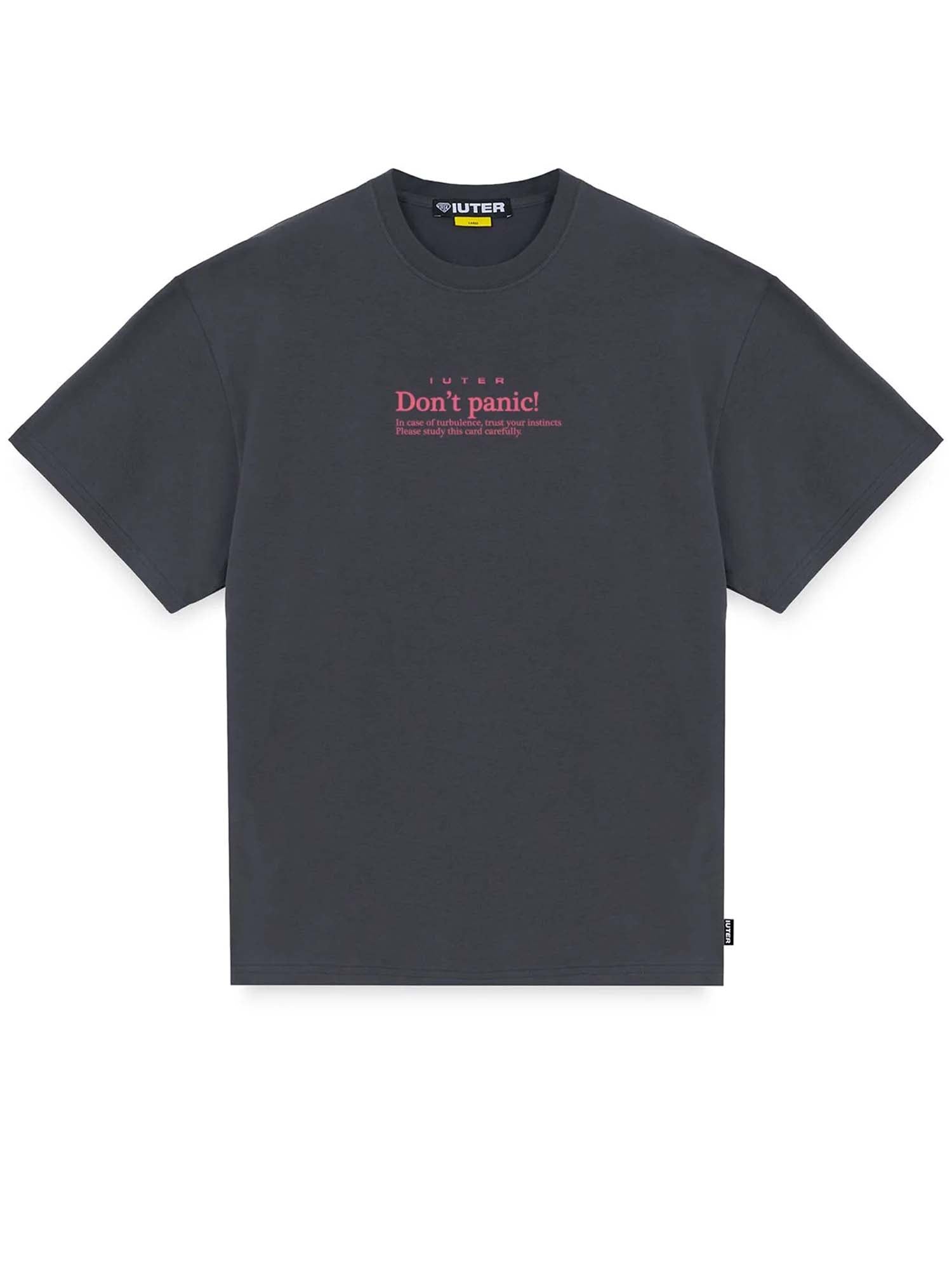 Iuter Don't Panic Tee Grigio