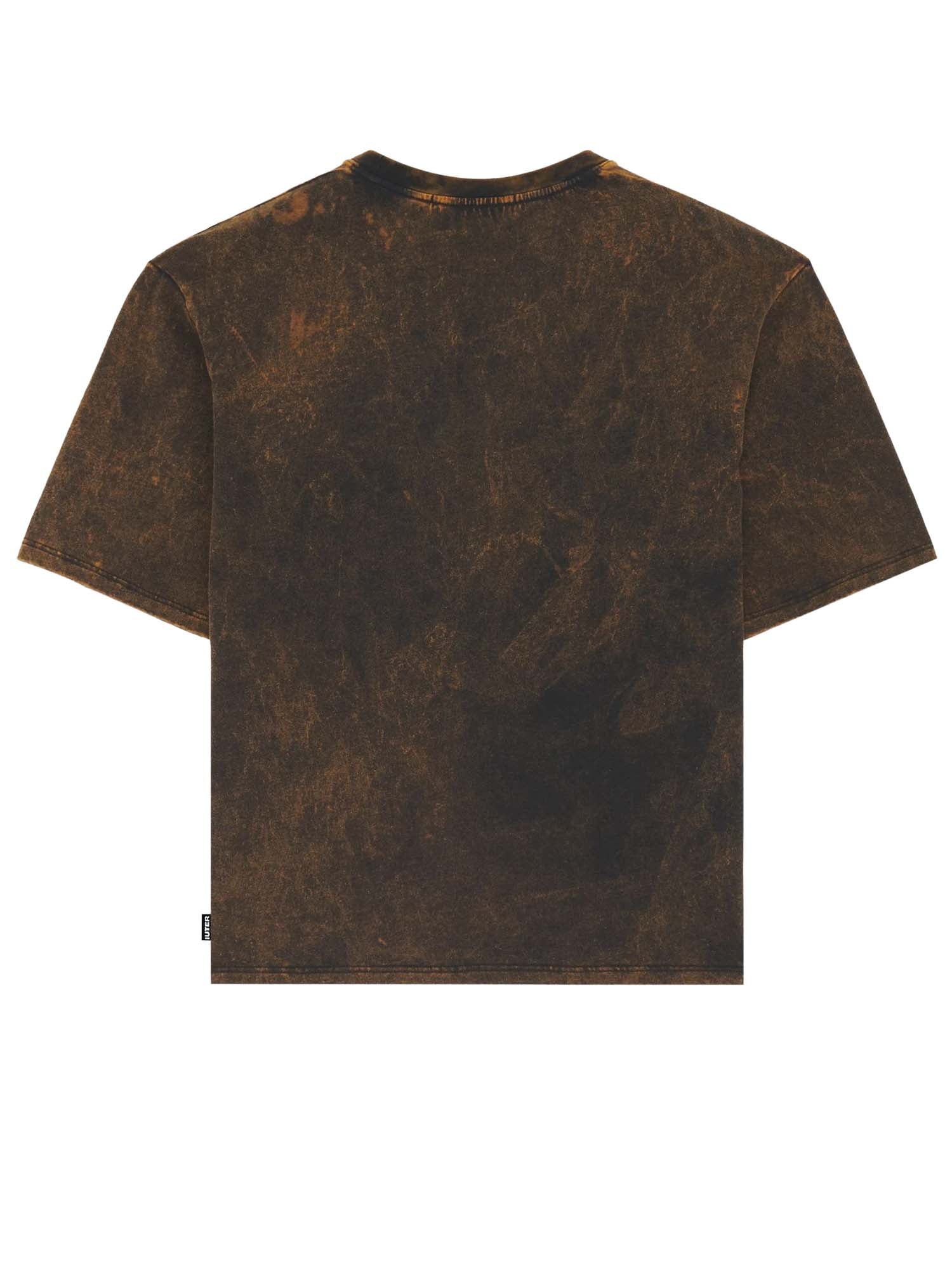 Iuter Butterfly Marble Tee Marrone