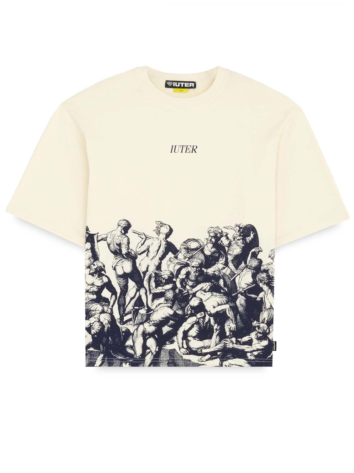 Iuter Battle Reverse Stitch Tee Bianco