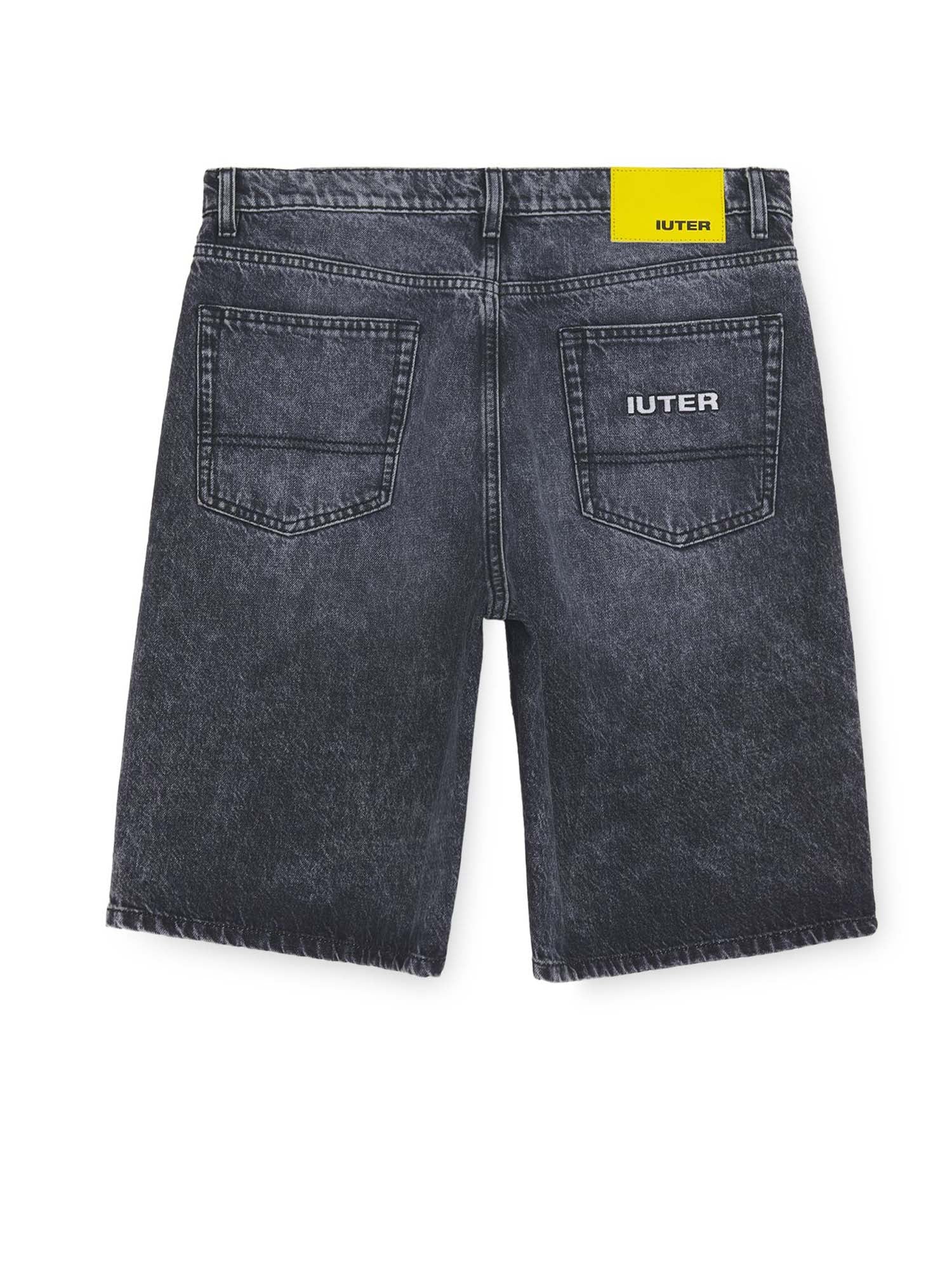 Iuter Loose Denim Shorts Nero