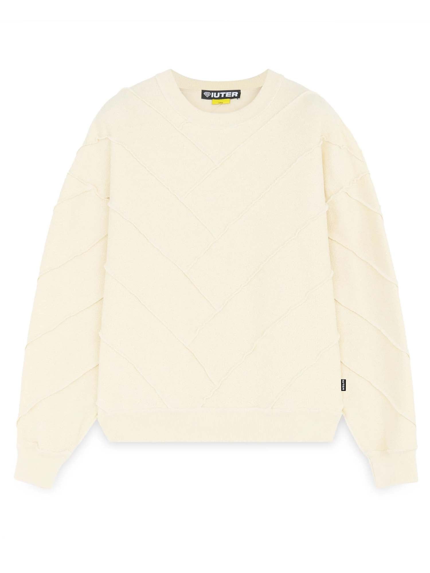 Iuter Parquet Reverse Crewneck Bianco