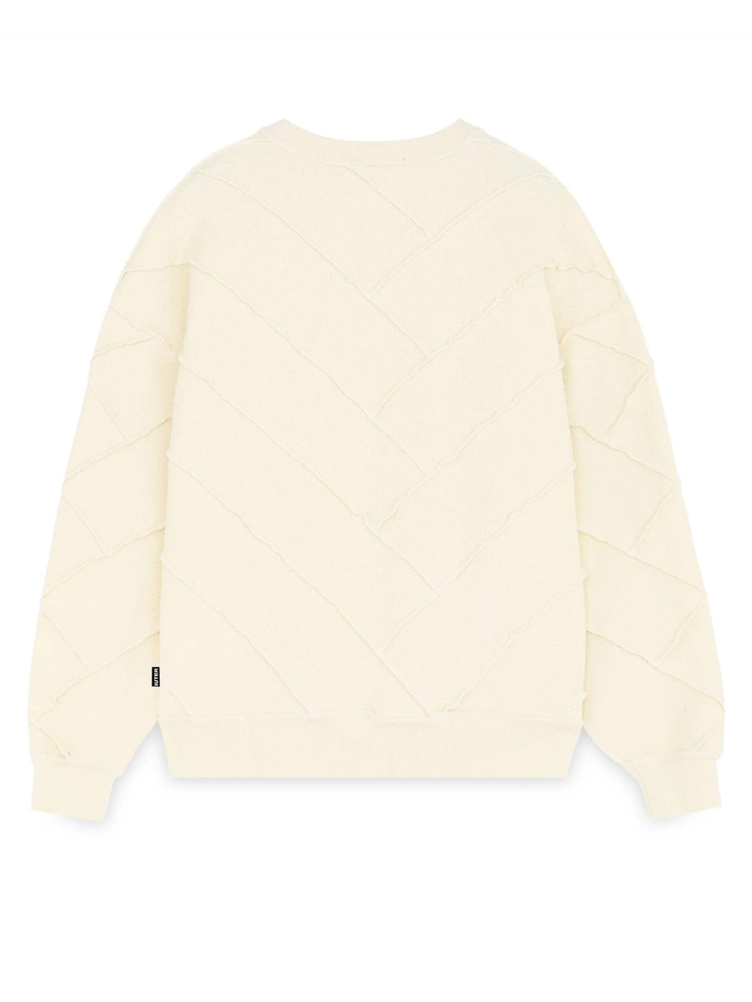 Iuter Parquet Reverse Crewneck Bianco