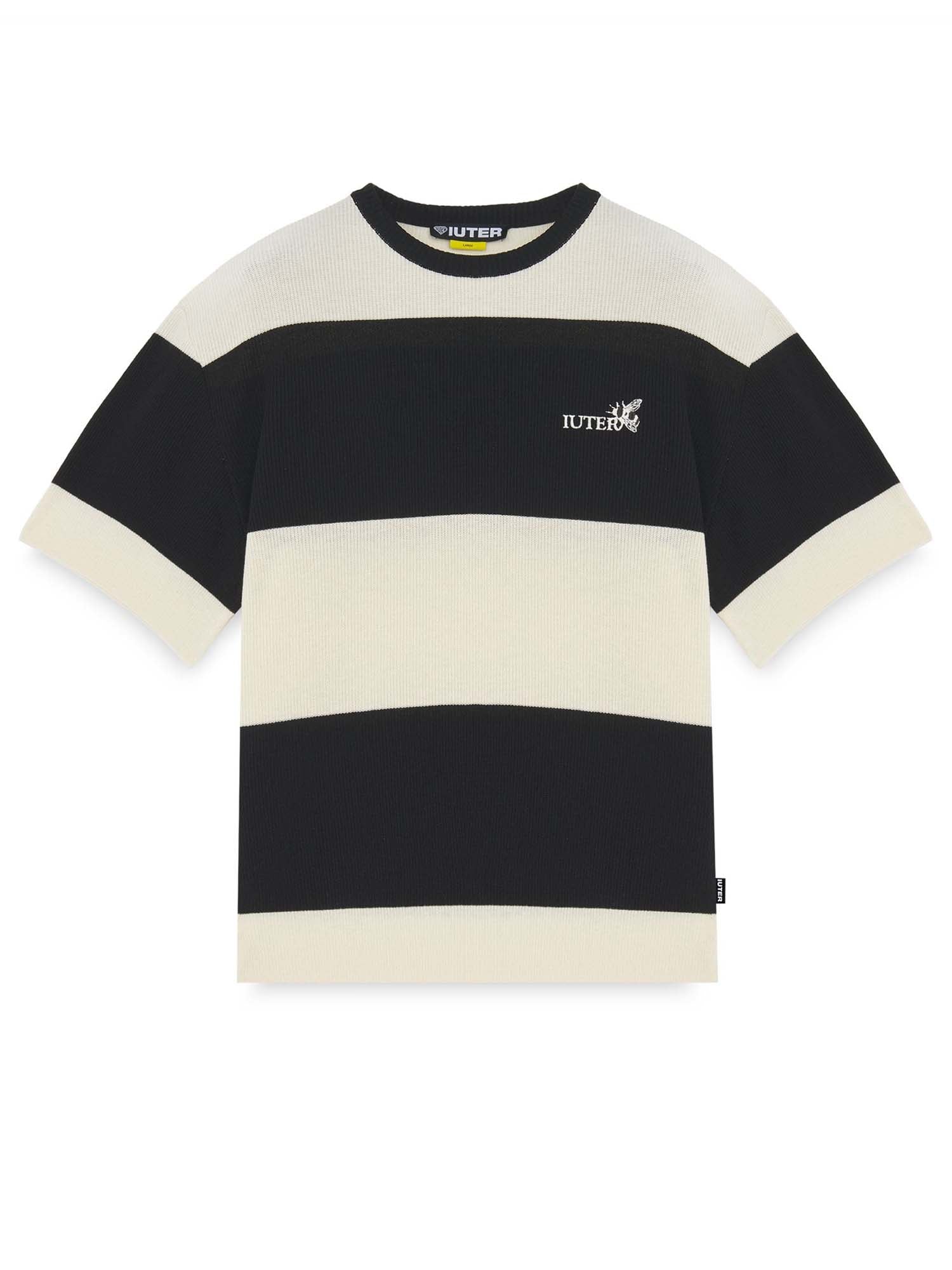 Iuter Harmony Band Knit Over Tee Nero