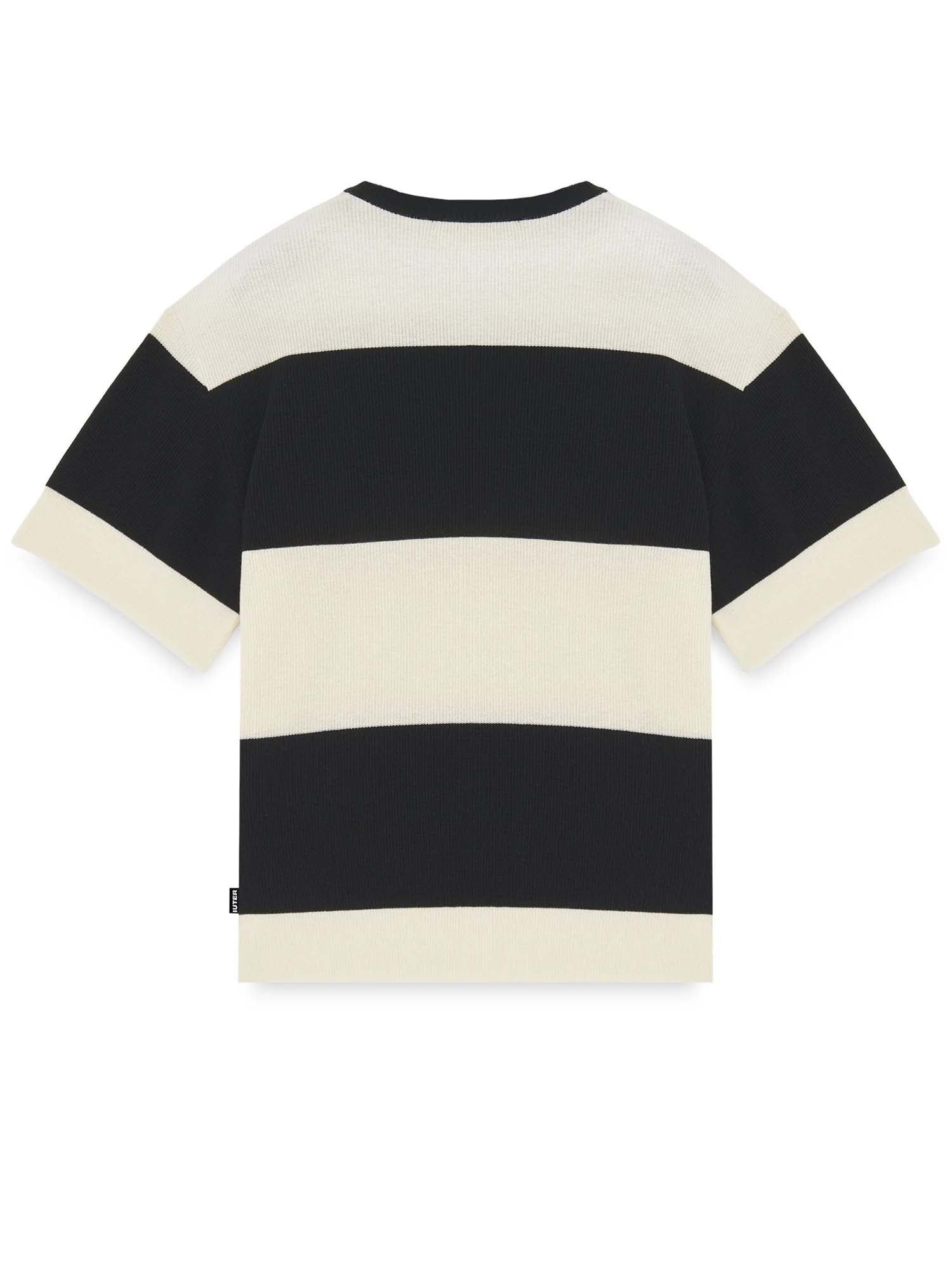 Iuter Harmony Band Knit Over Tee Nero