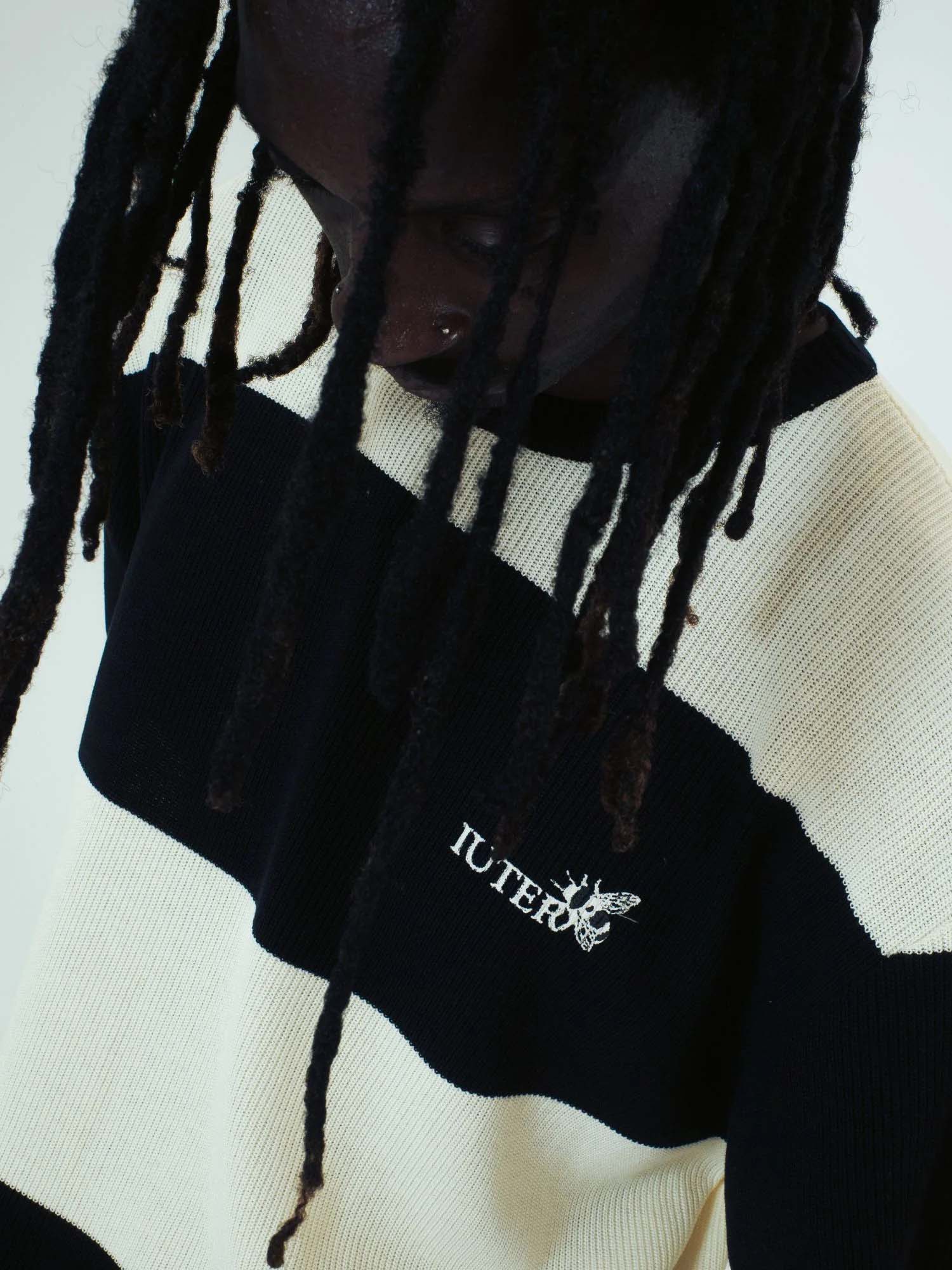 Iuter Harmony Band Knit Over Tee Nero