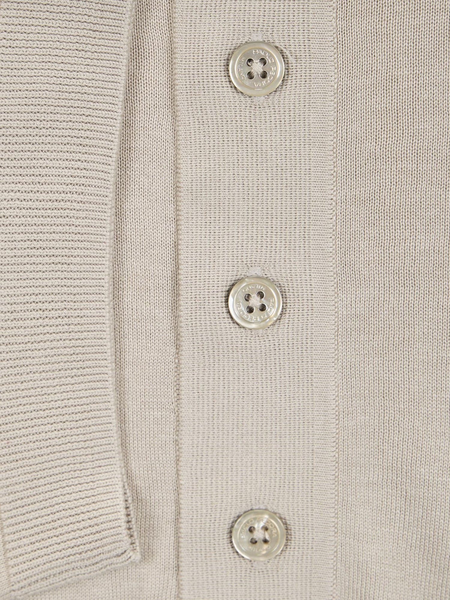 Paolo Pecora Maglia a Polo in Seta Cotone Beige