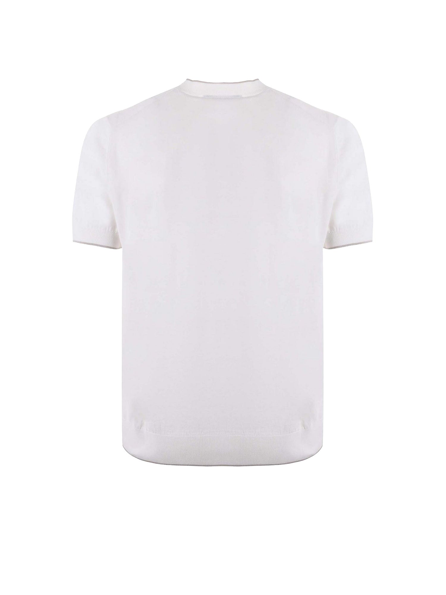 Paolo Pecora T-shirt in filo di cotone Bianco