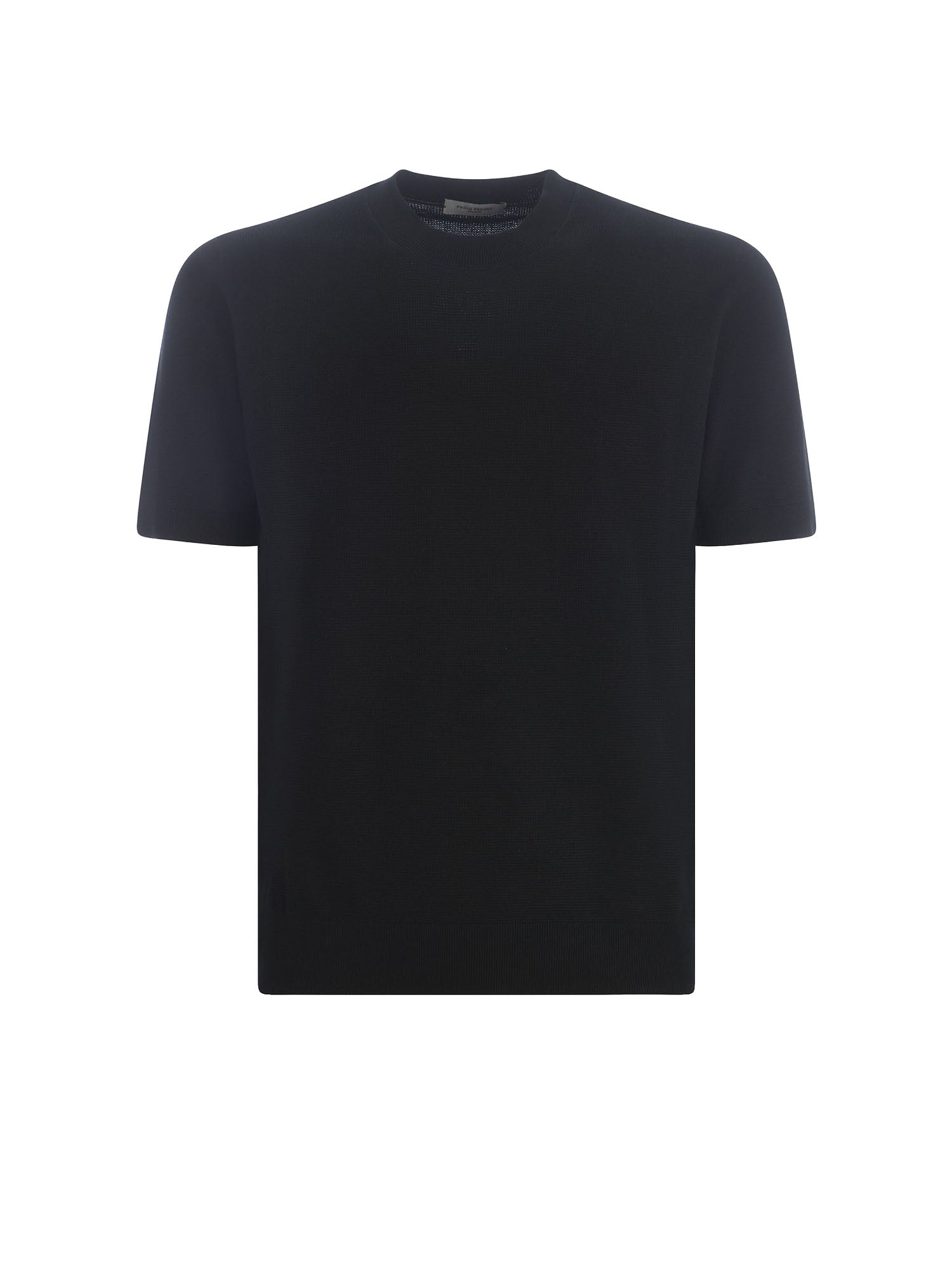 Paolo Pecora T-shirt in jersey di cotone Nero