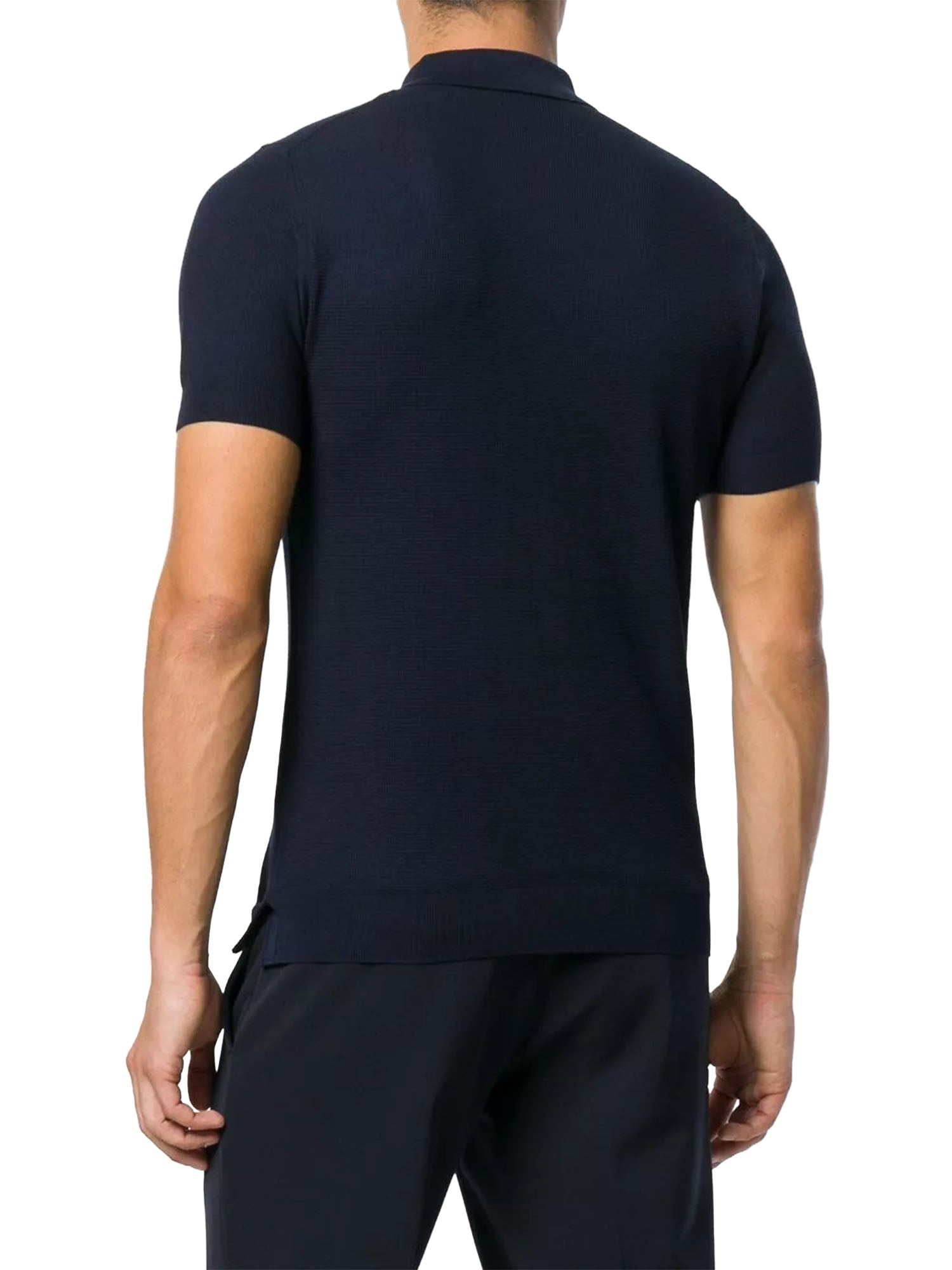 Paolo Pecora Polo in Cotone Blu