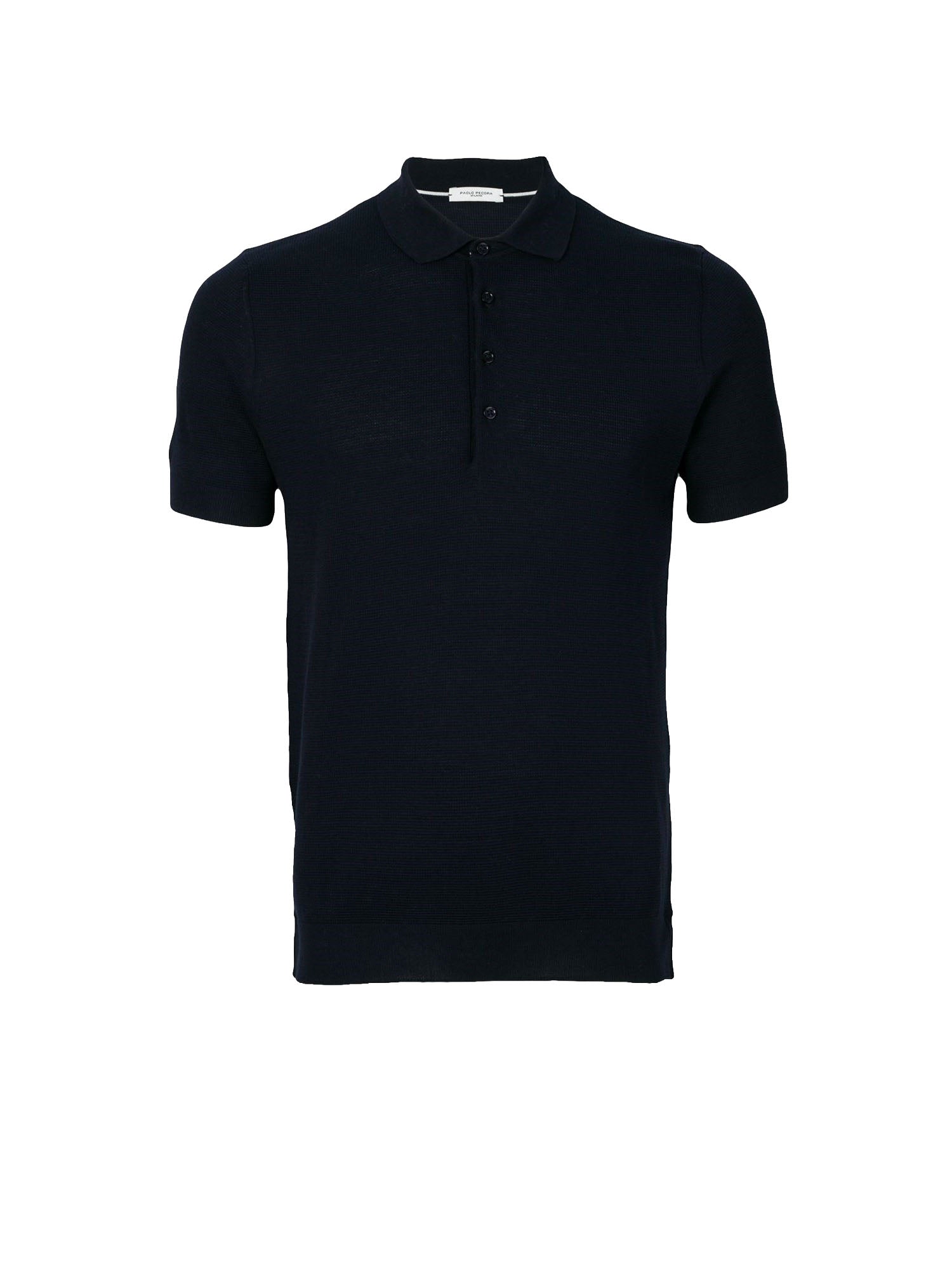 Paolo Pecora Polo in Cotone Blu