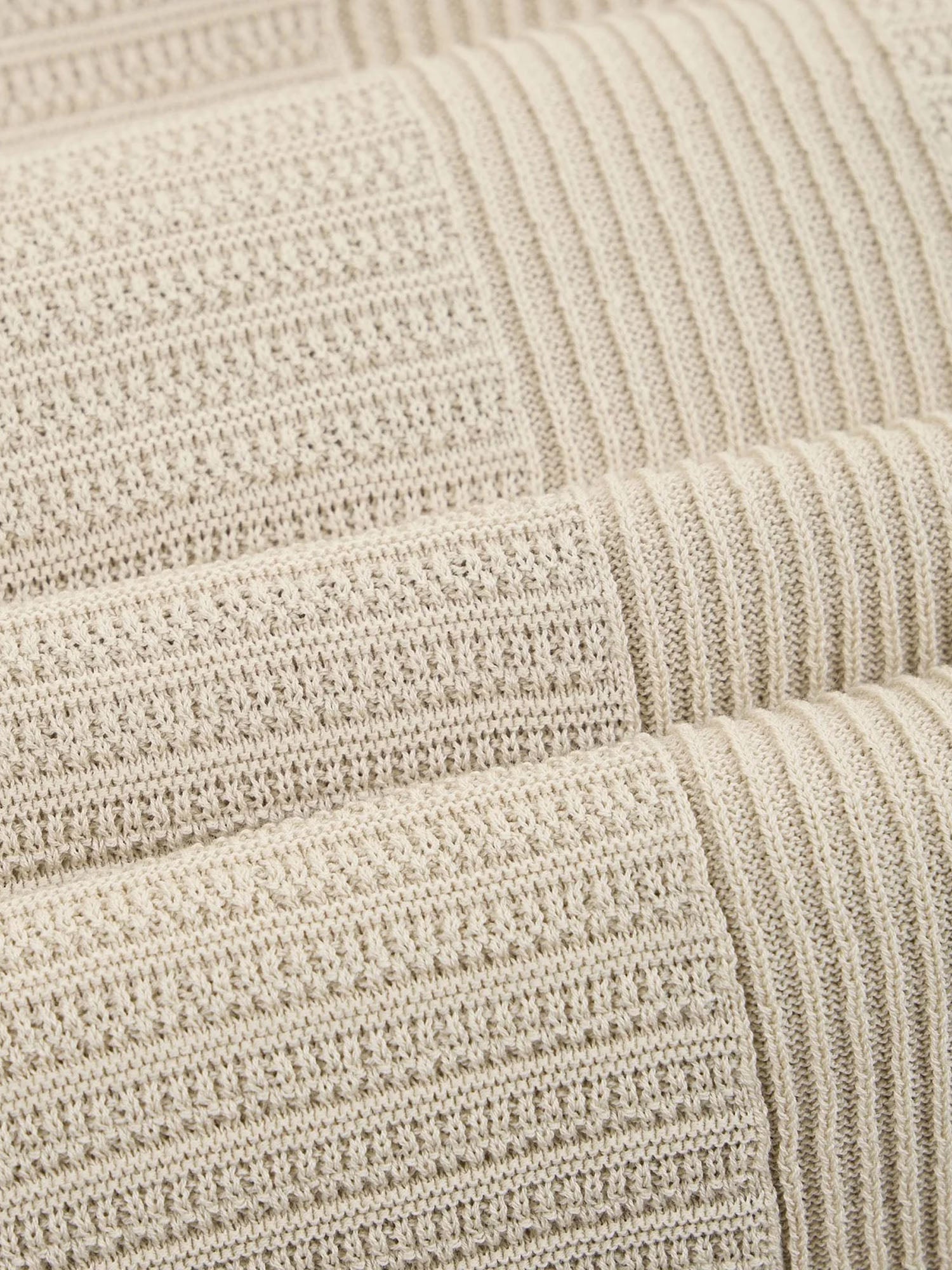 Paolo Pecora Camicia in maglia in cotone a trama strutturata Beige