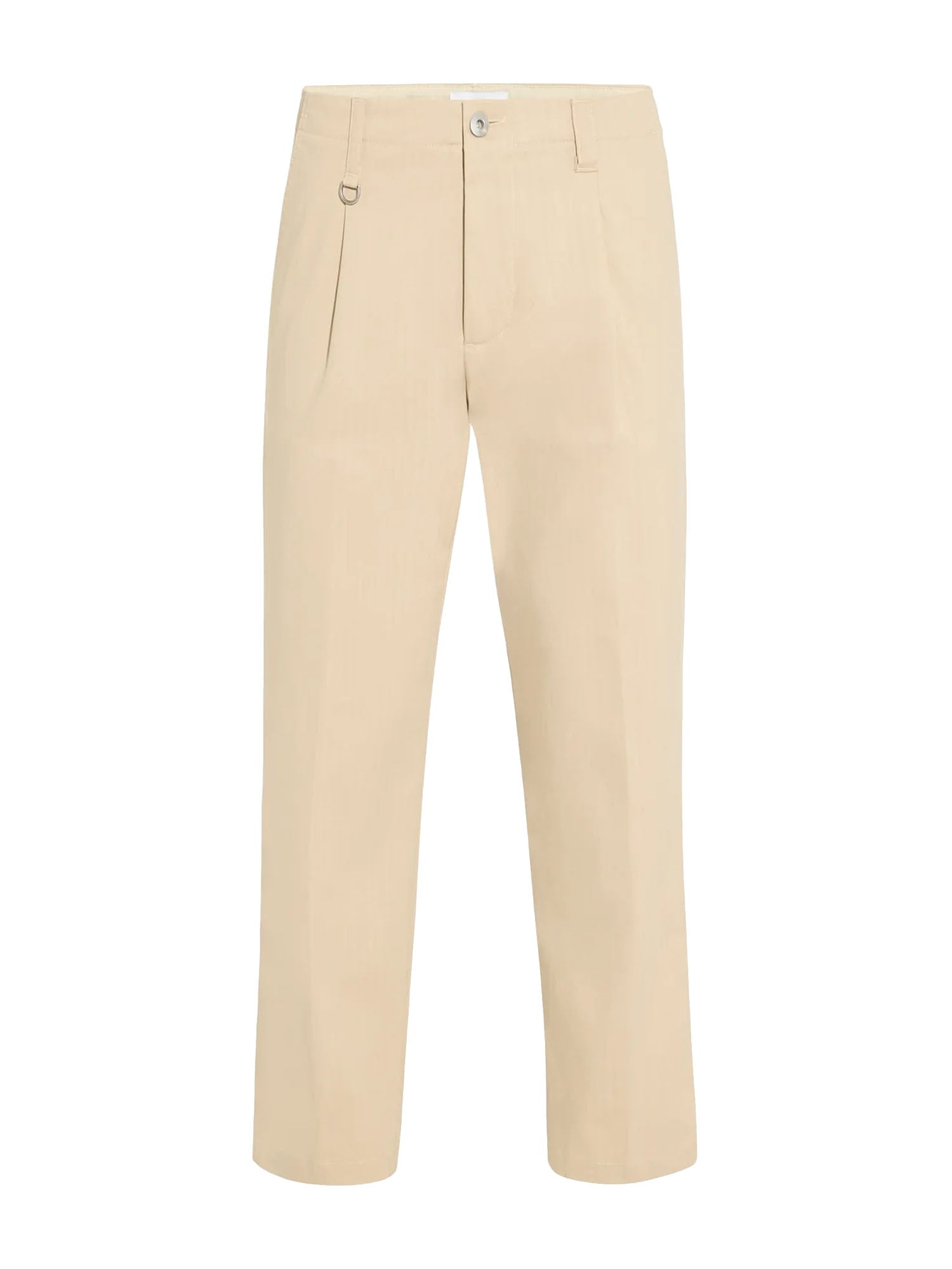 Paolo Pecora Pantalone Utility in Cotone Beige