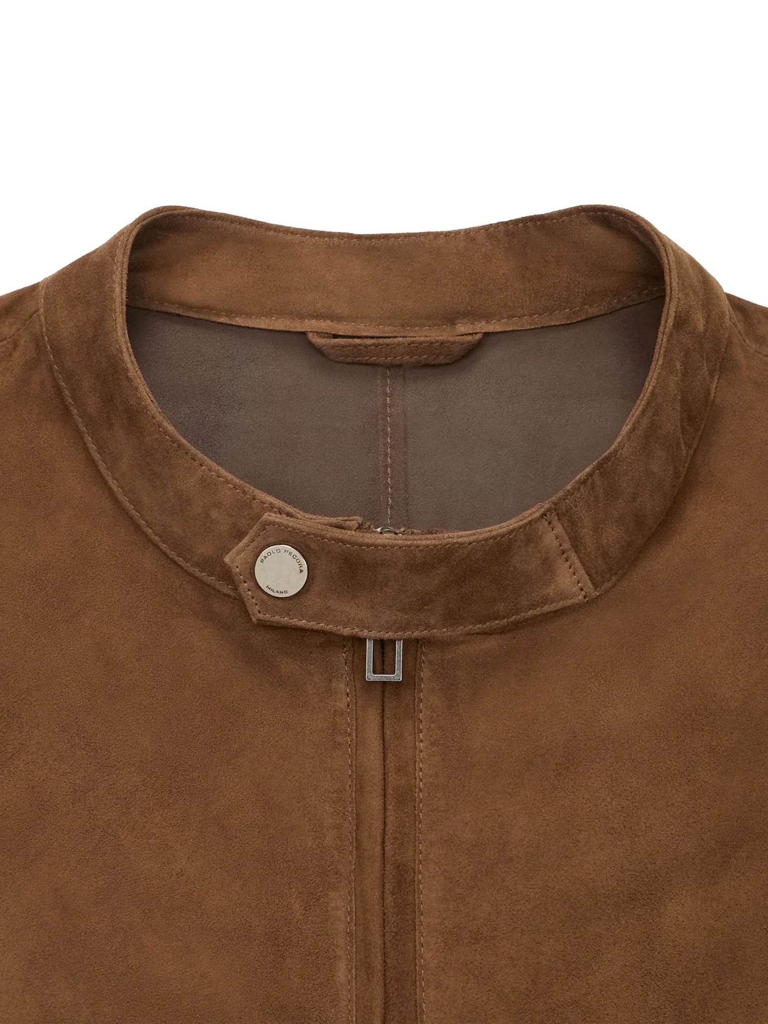 Paolo Pecora Giubbotto in Pelle Marrone
