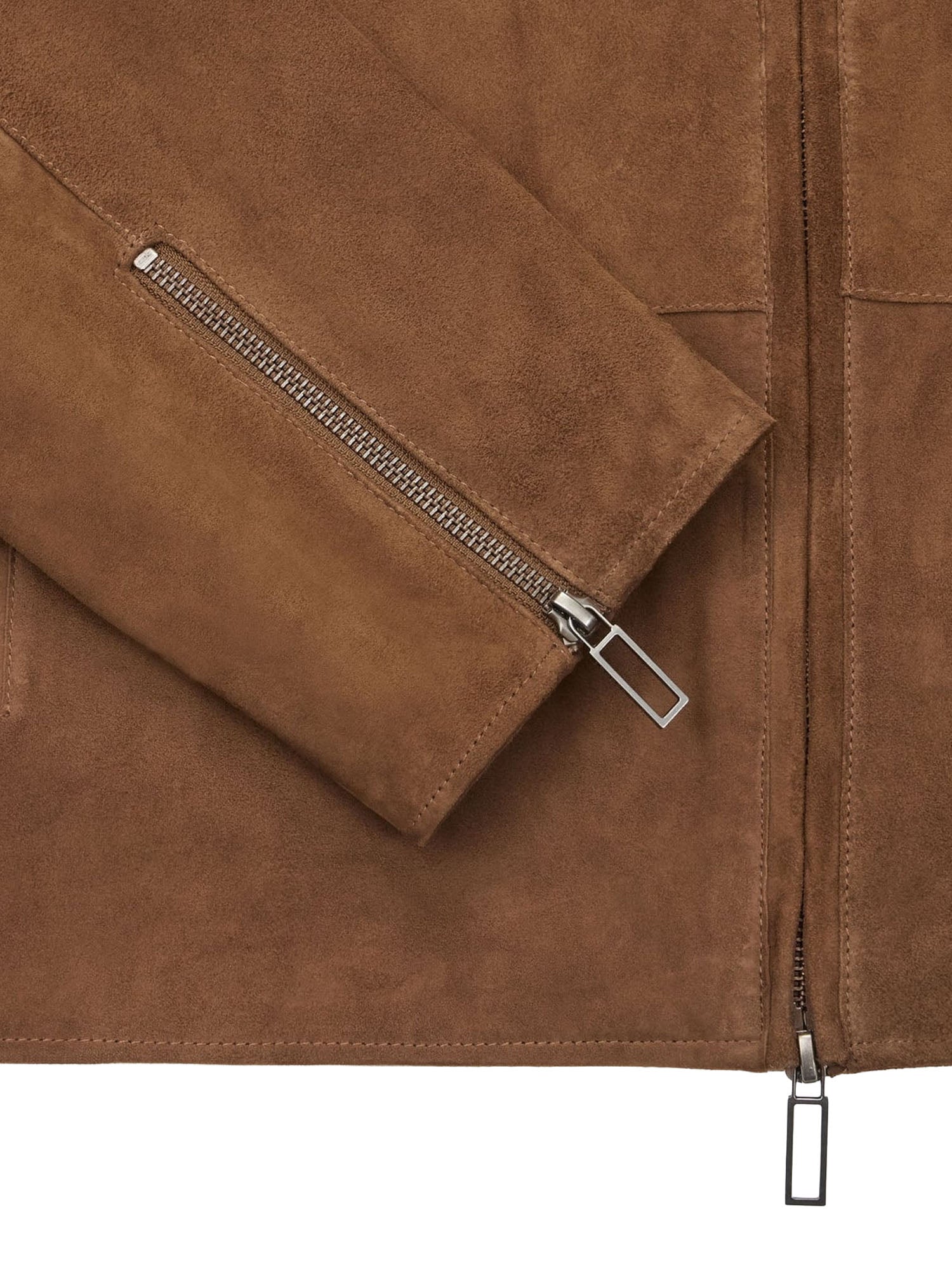 Paolo Pecora Giubbotto in Pelle Marrone