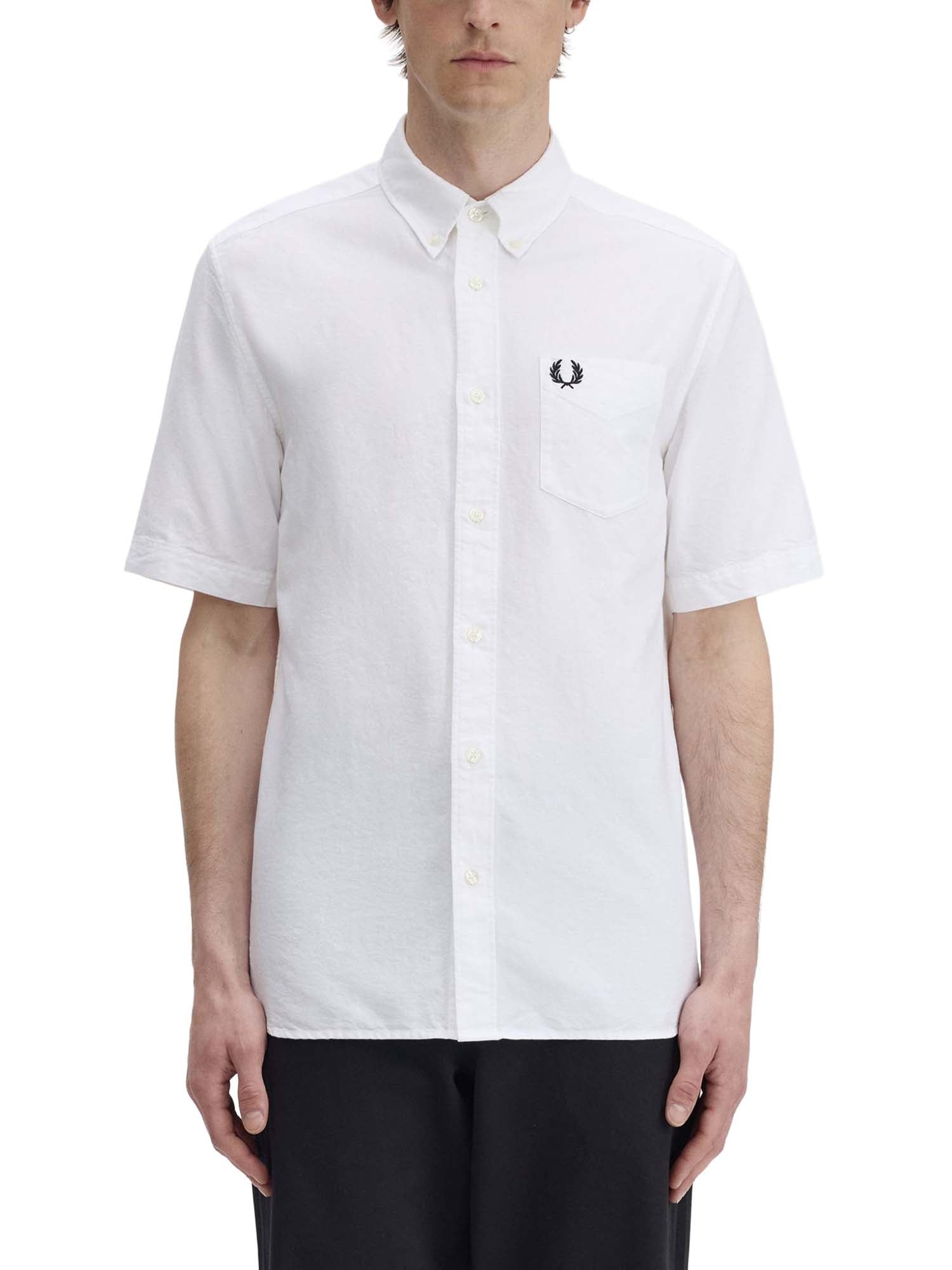 Fred Perry Camicia Oxford Bianco