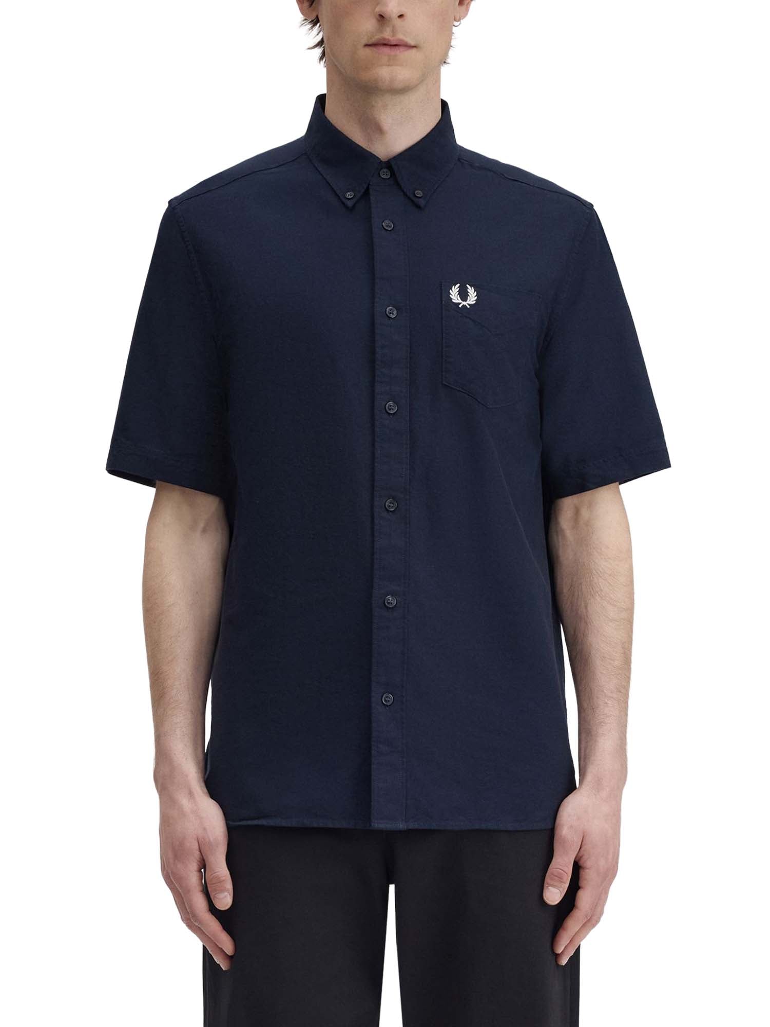 Fred Perry Camicia Oxford Blu