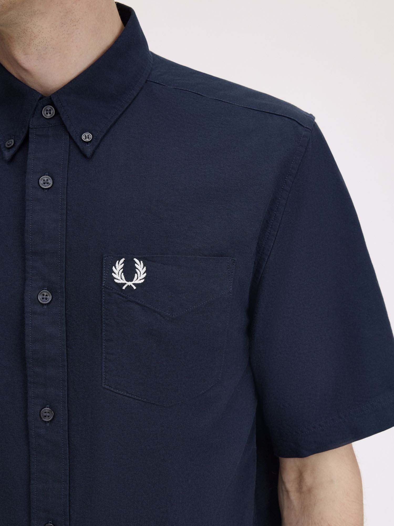 Fred Perry Camicia Oxford Blu
