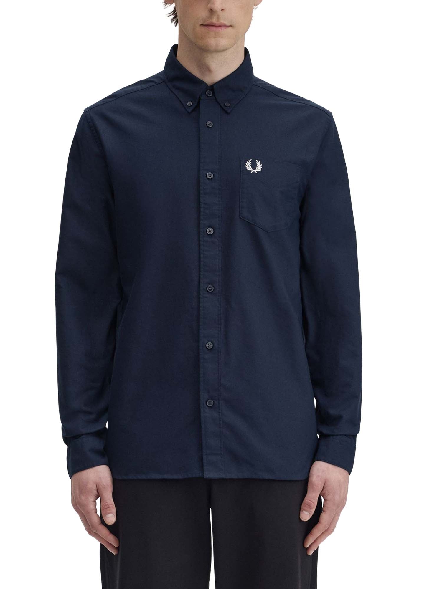 Fred Perry Camicia Oxford Blu