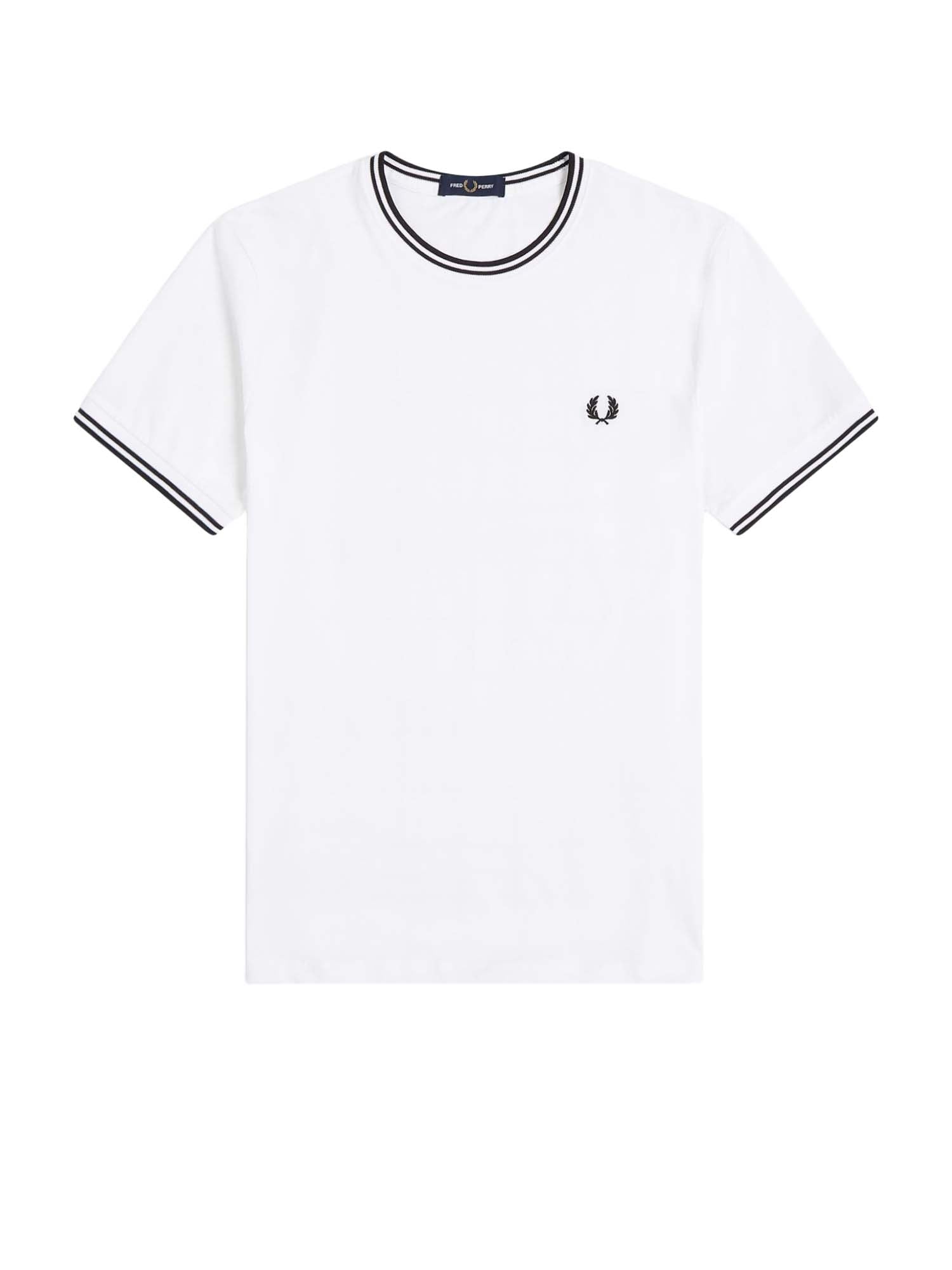 T-shirt con doppia riga