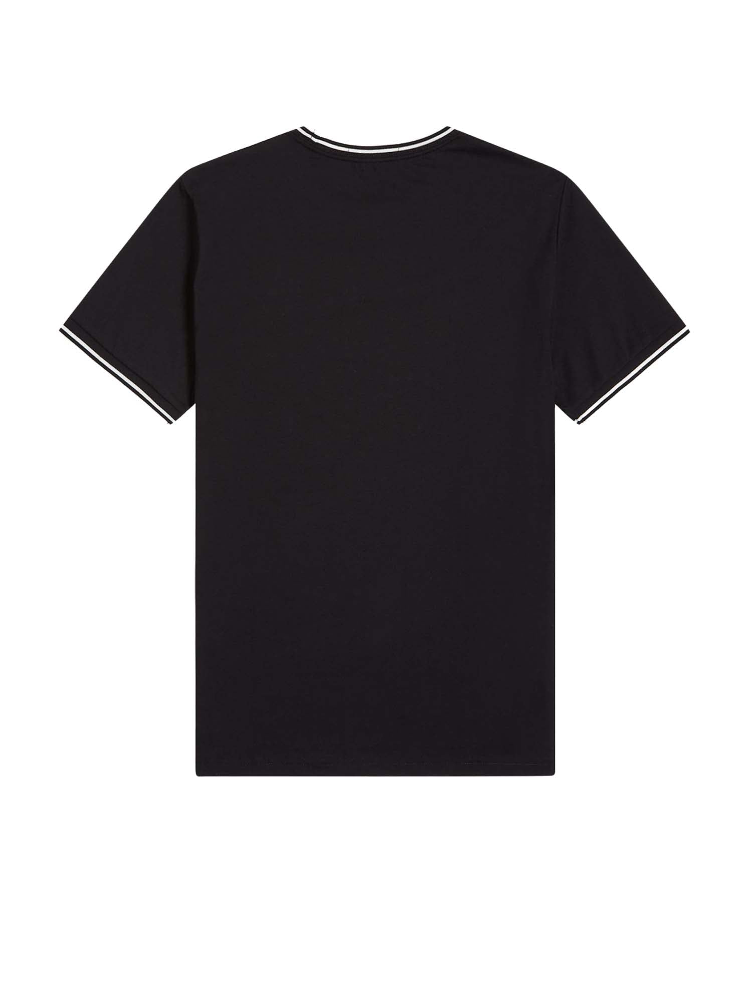 Fred Perry T-shirt con doppia riga Nero