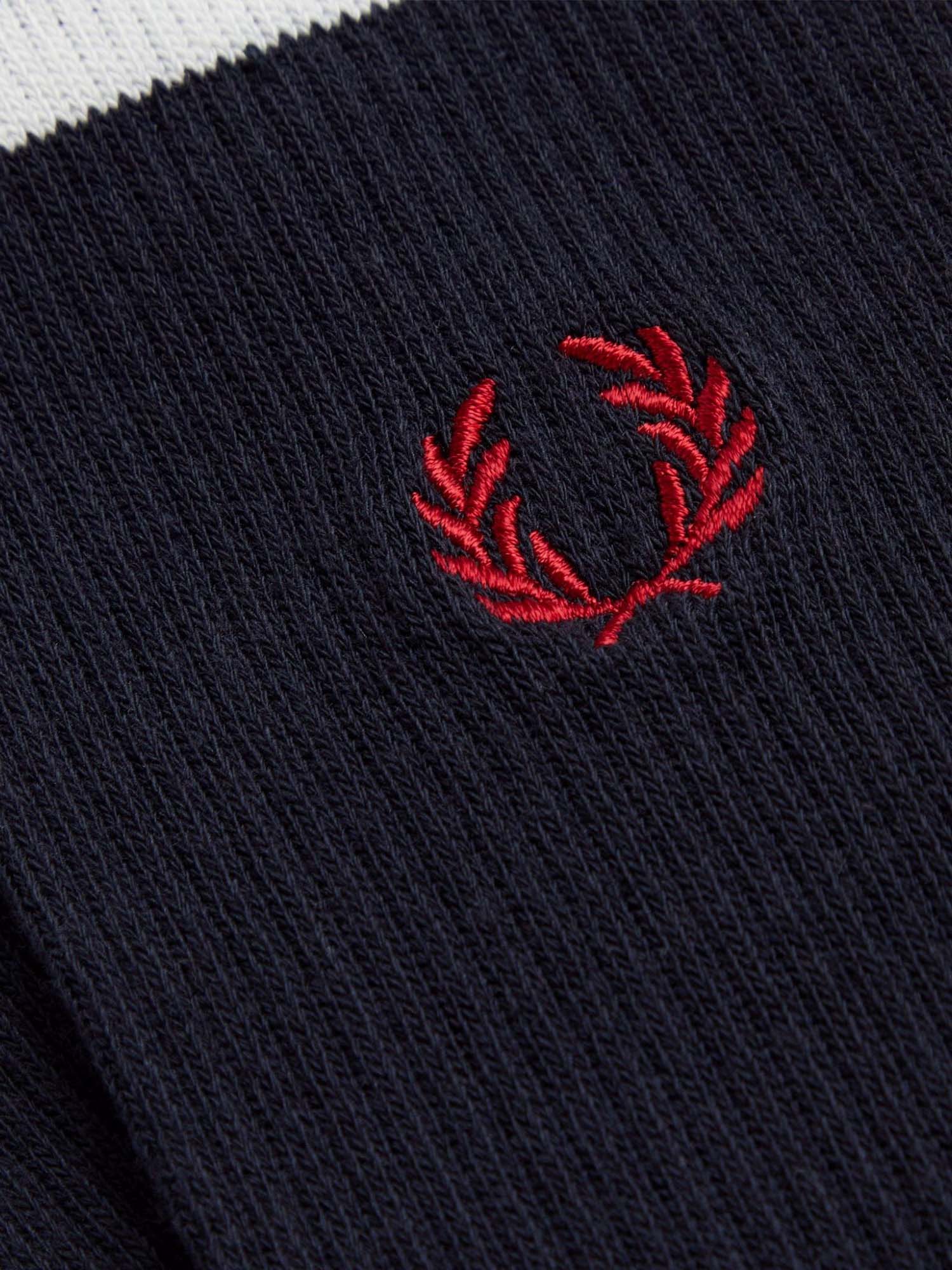 Fred Perry Calzini sportivi con doppia riga Bianco