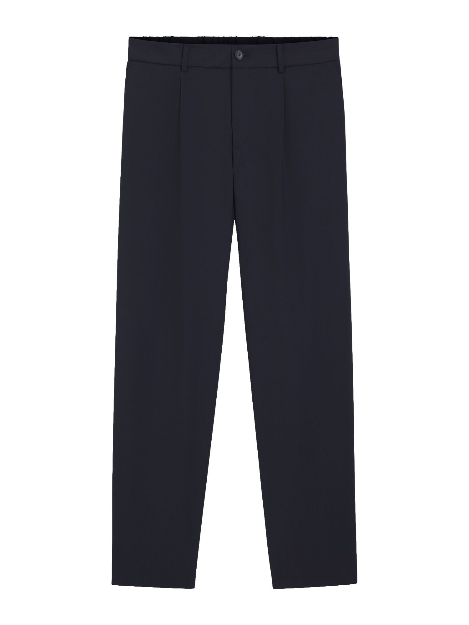 Boss Pantaloni con fit affusolato in tessuto elasticizzato Blu