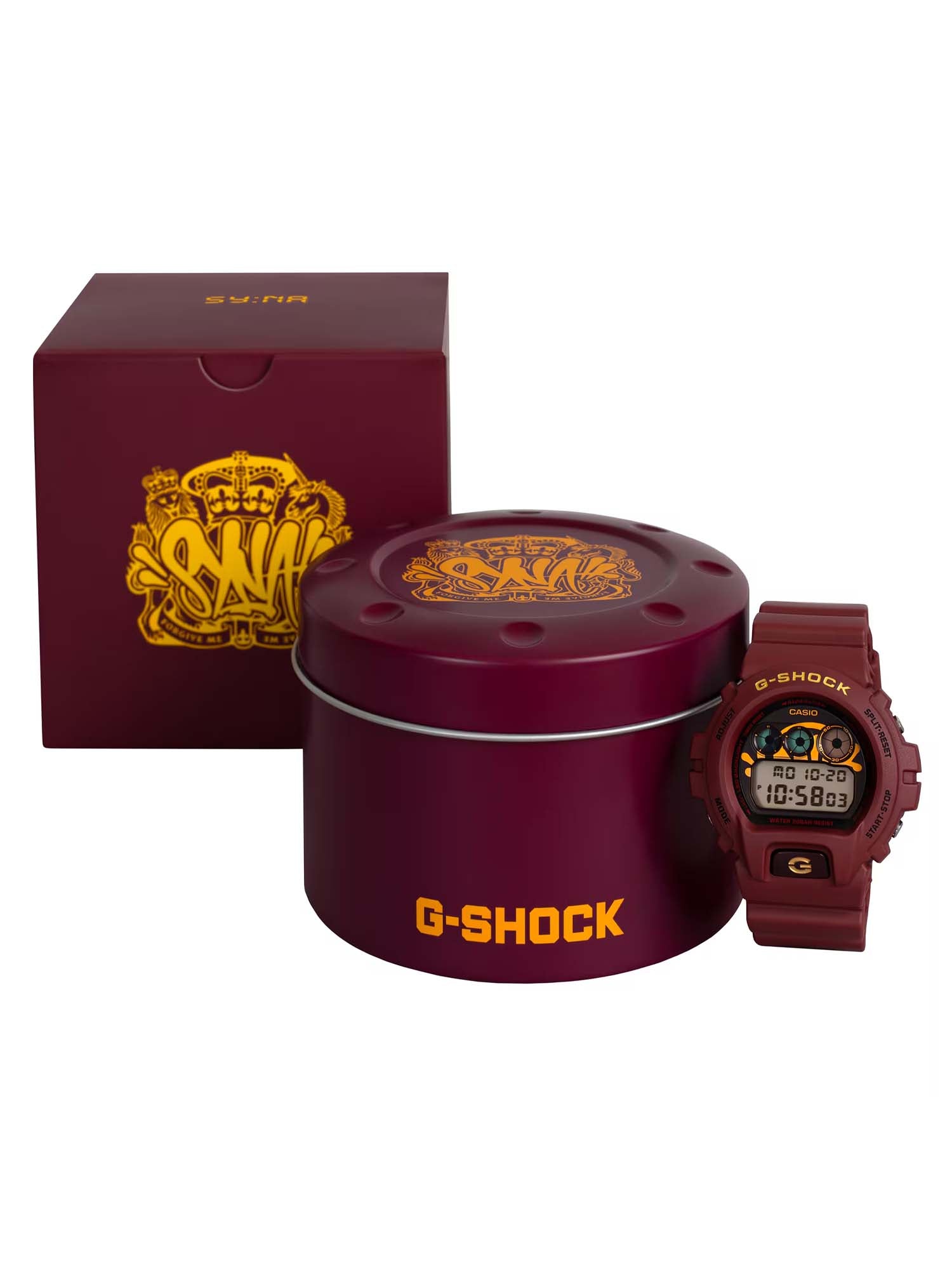 Casio Orologio G-SHOCK x Syna Serie 6900 Bordeaux