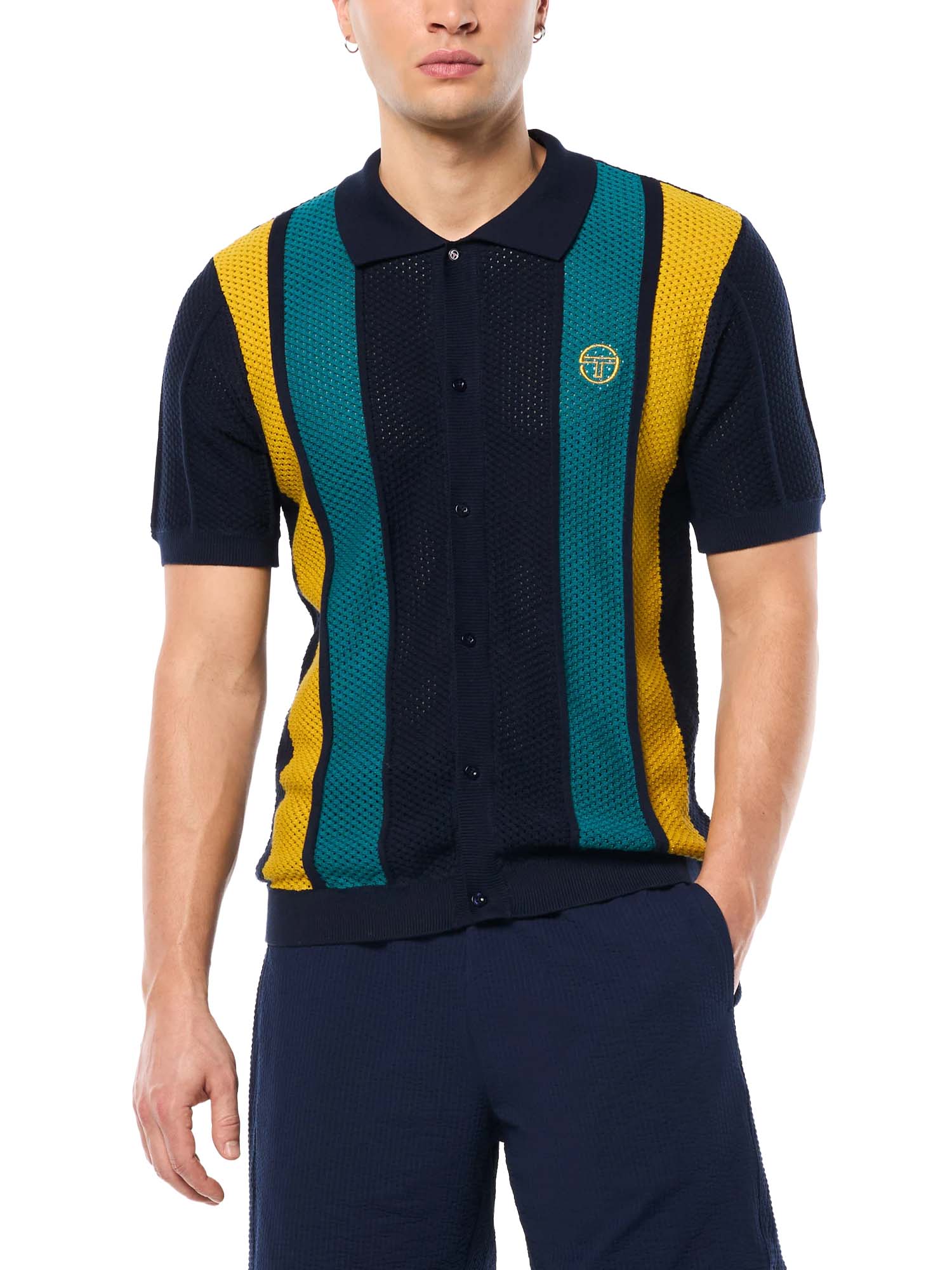 Sergio Tacchini Polo Montell Knit Blu