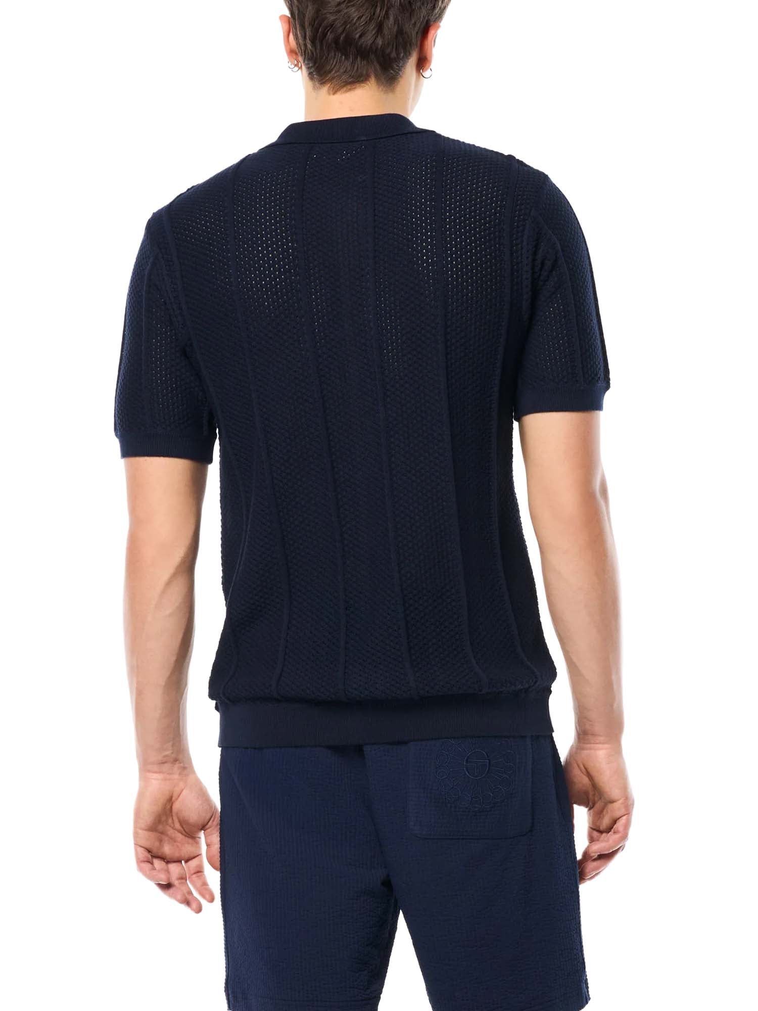 Sergio Tacchini Polo Montell Knit Blu