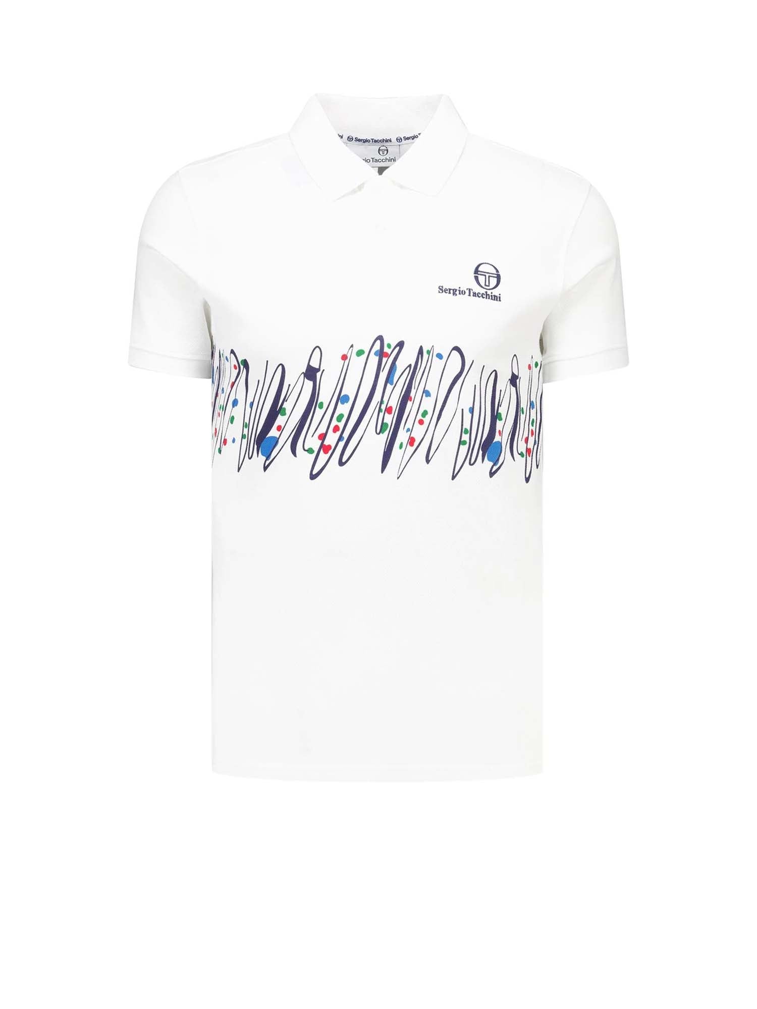 Sergio Tacchini Polo Filzi Pat Cash 80s Bianco
