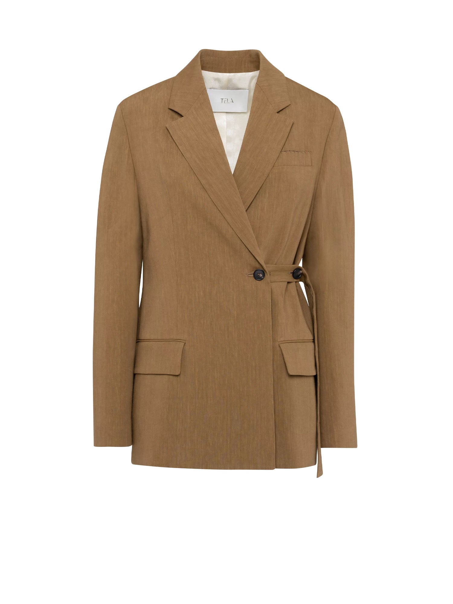 Tela9 Omega Lino Viscosa Stretch Marrone