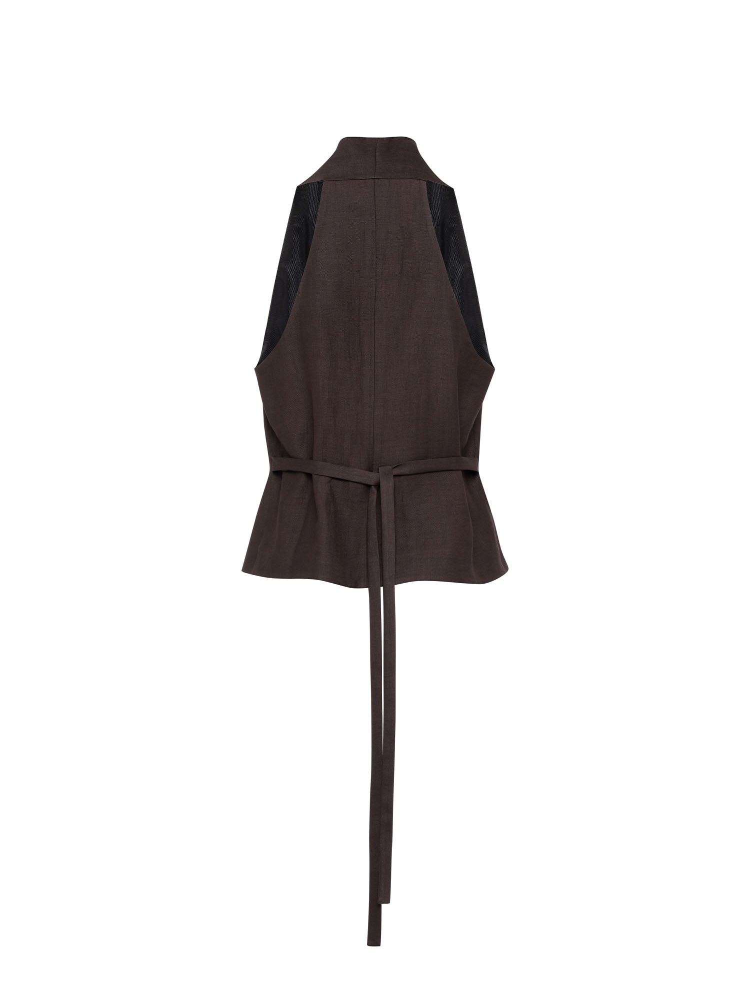 Tela9 Gilet Cedro Marrone