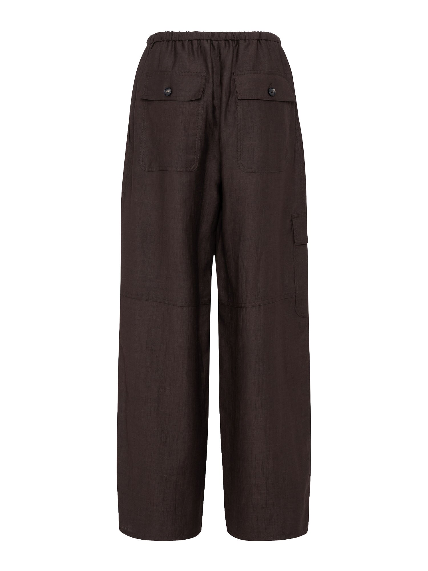 Tela9 Pantaloni Curry Linovis Mosso Marrone