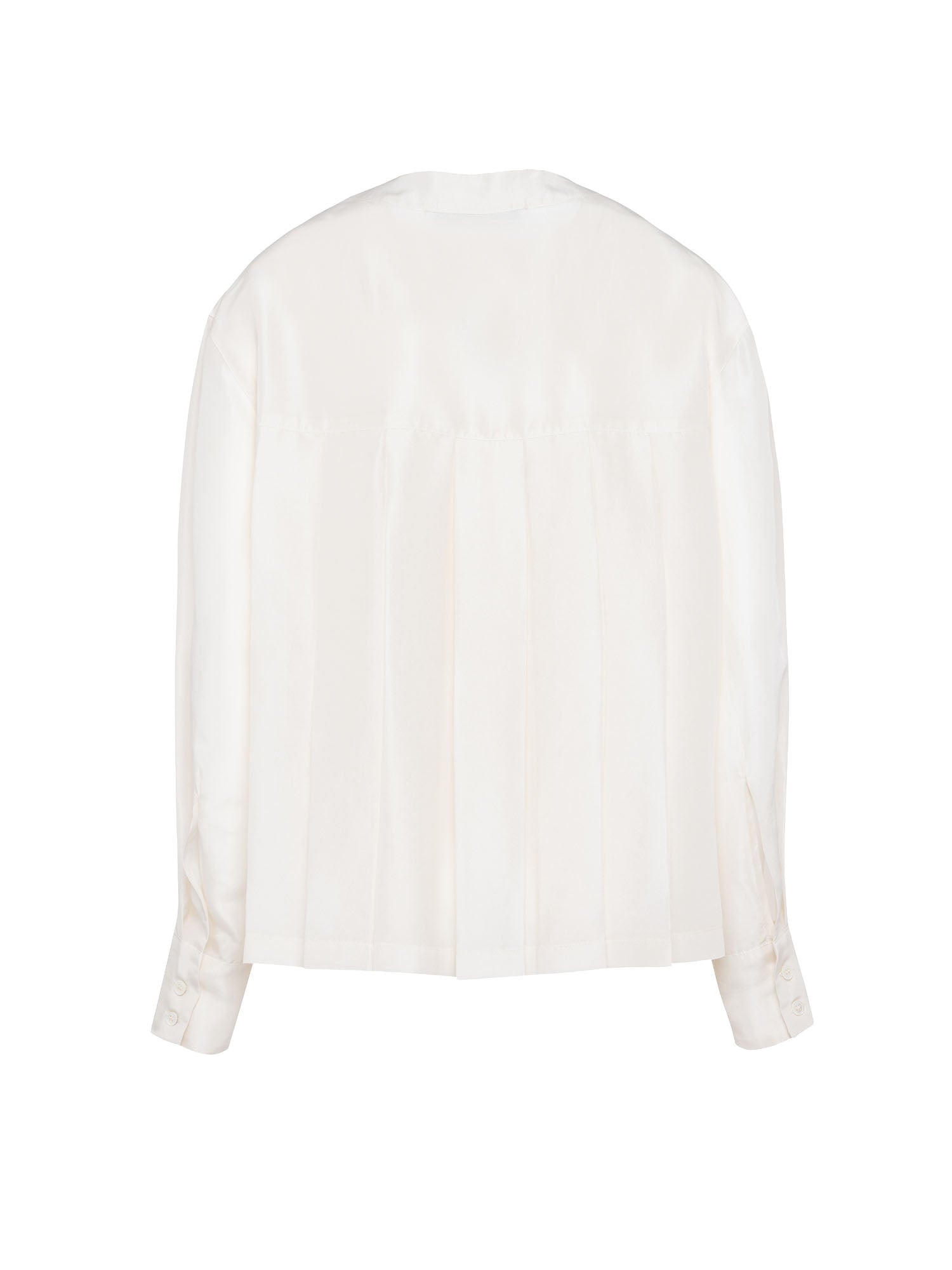 Tela9 Camicia Usignolo Habotai Silk Bianco