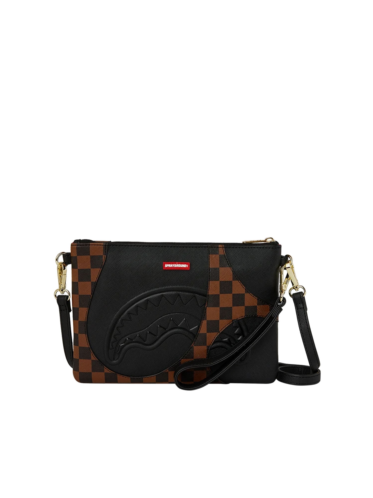 Sprayground Jetstream Crossover clutch Marrone
