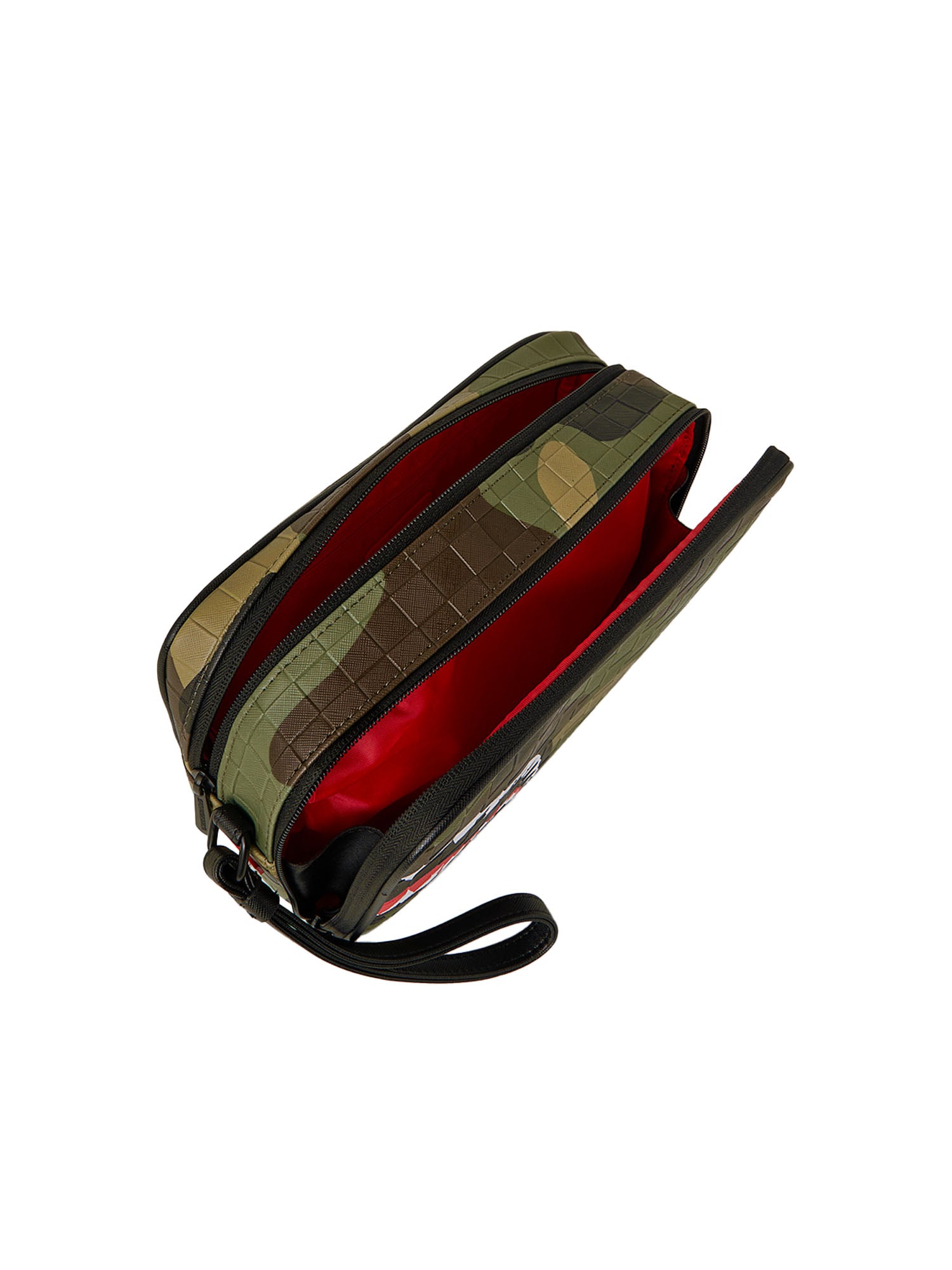 Sprayground Woodland Camo Check Toiletry Bag Multicolore