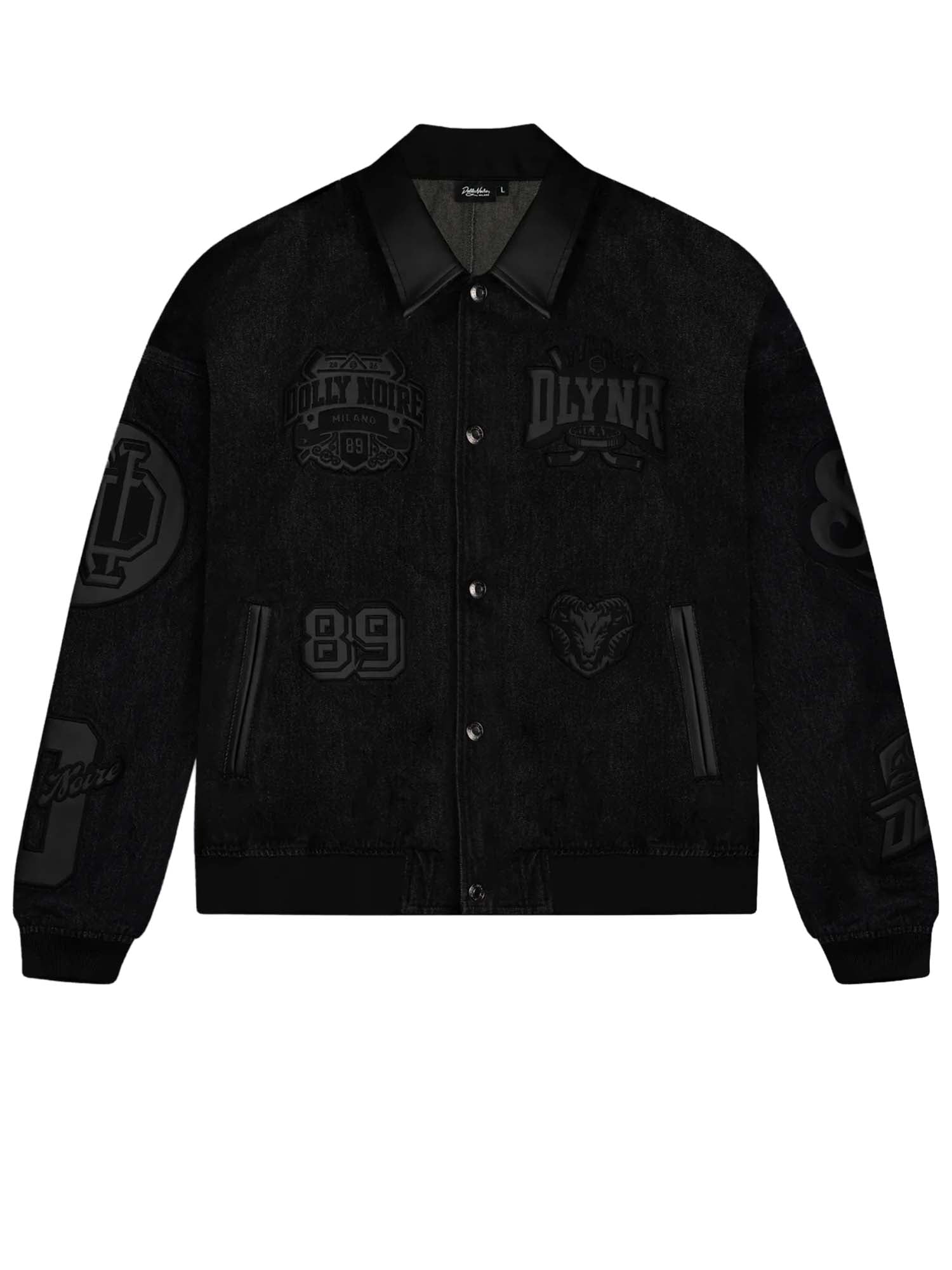 Dolly Noire Denim Bomber Nero