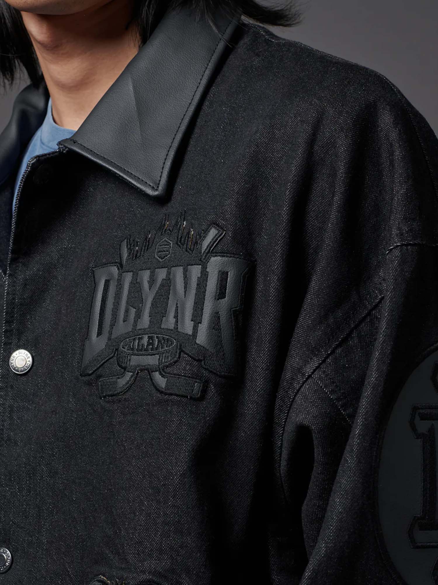 Dolly Noire Denim Bomber Nero