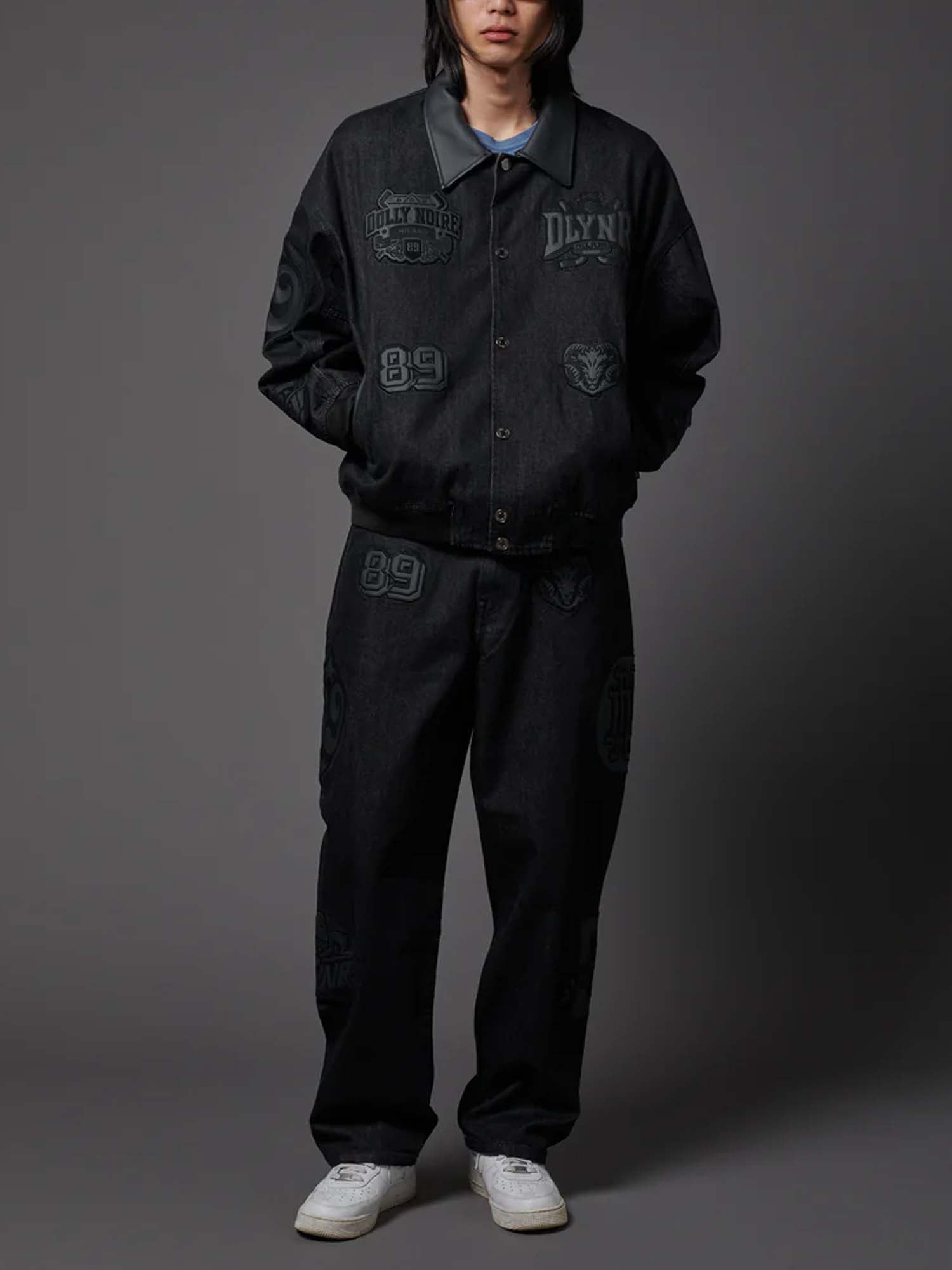 Dolly Noire Denim Bomber Nero