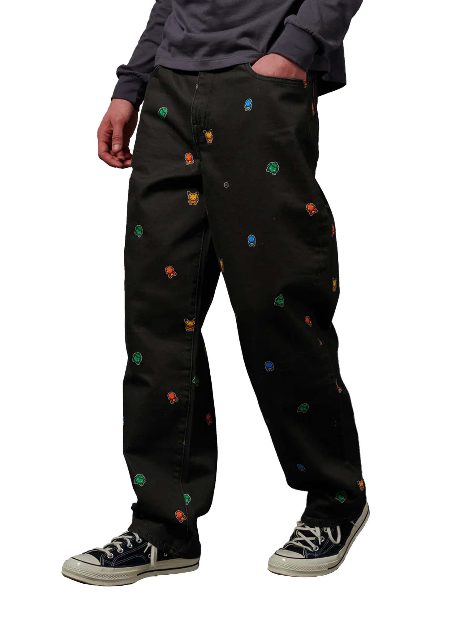 Dolly Noire Starter Pattern Loose Fit Denim Nero