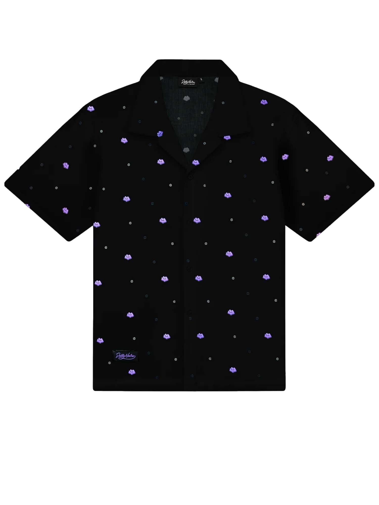 Dolly Noire Ditto Pattern Shirt Nero