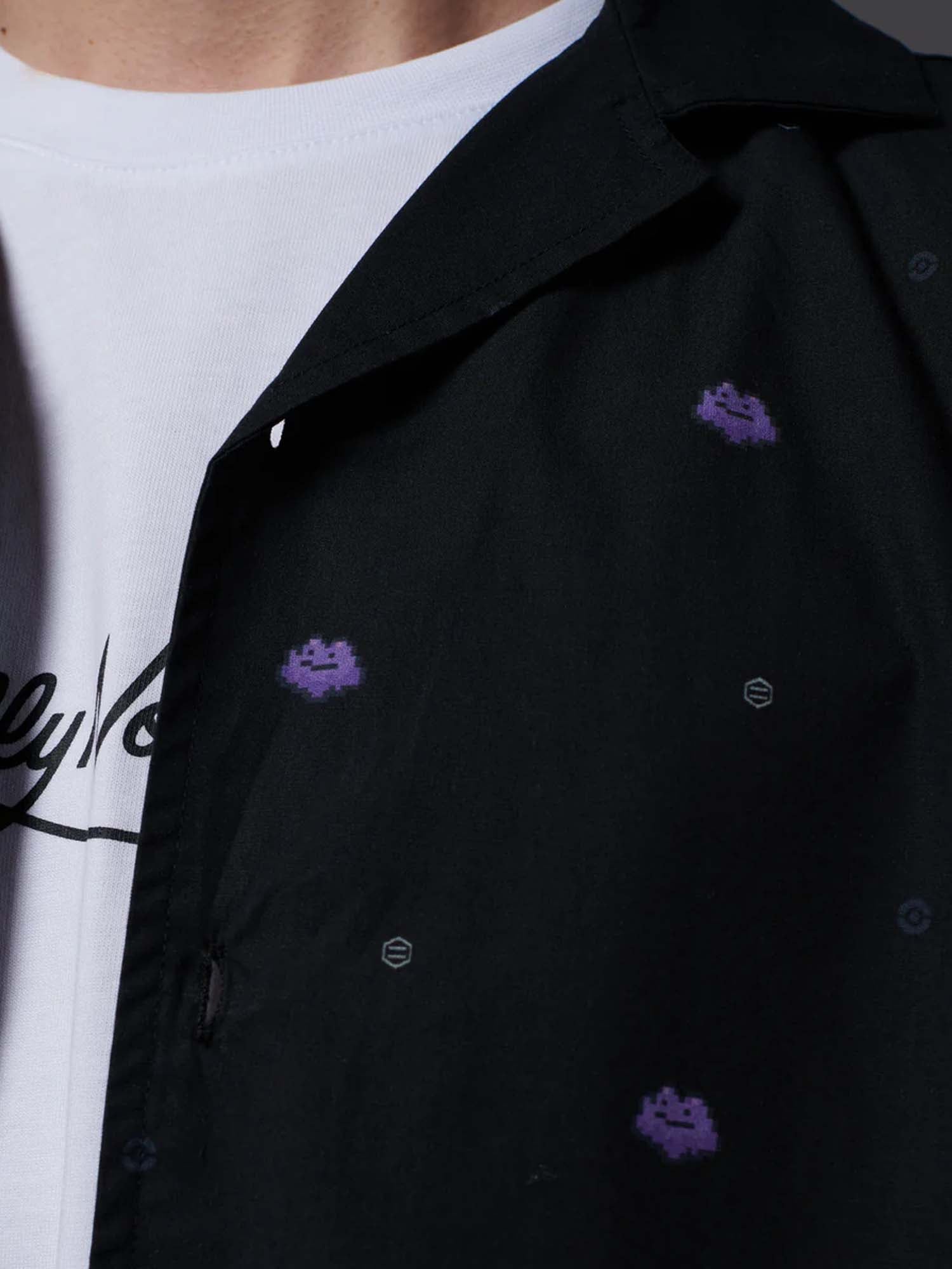 Dolly Noire Ditto Pattern Shirt Nero
