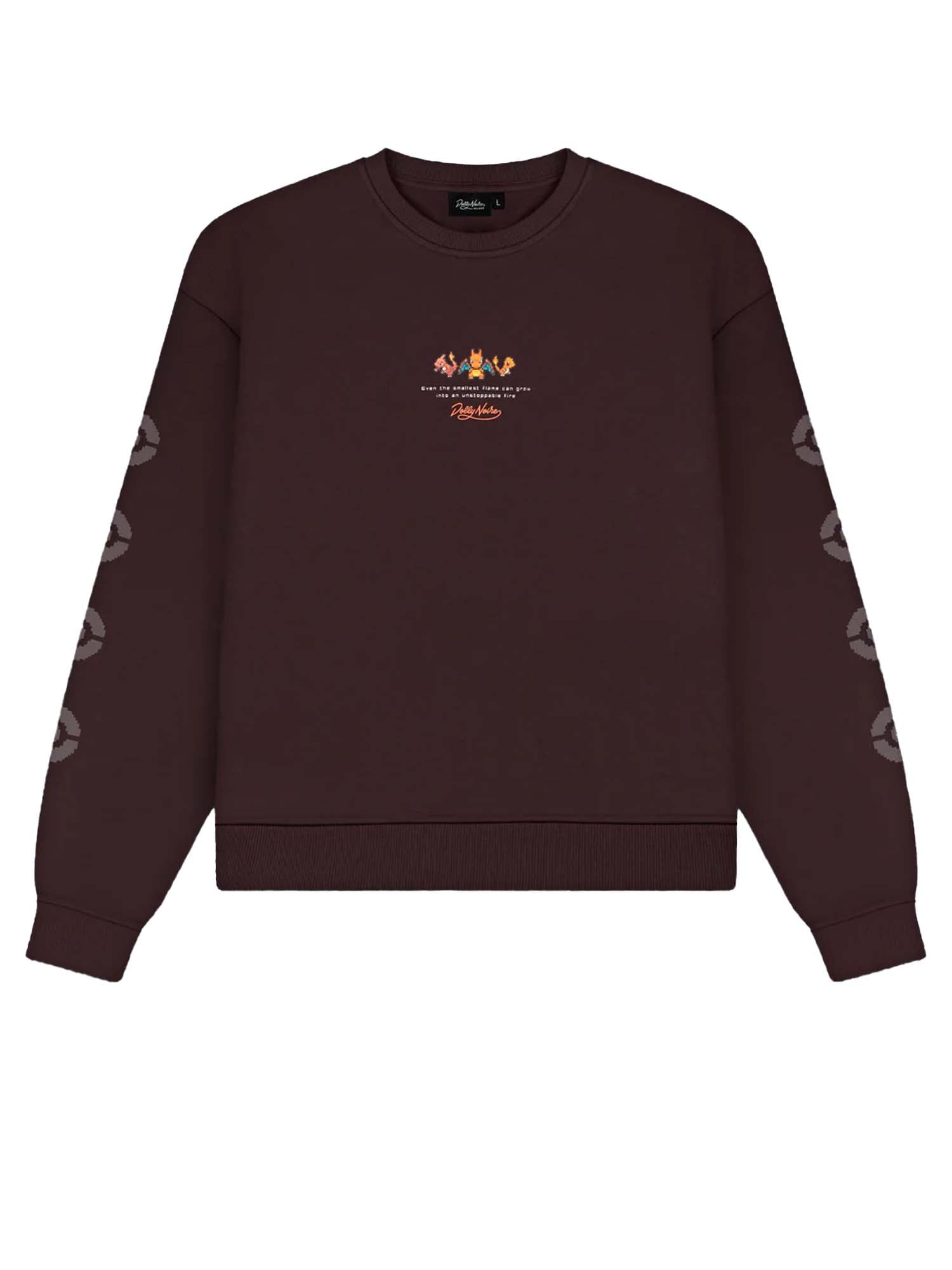 Dolly Noire Charizard Crewneck Bordeaux