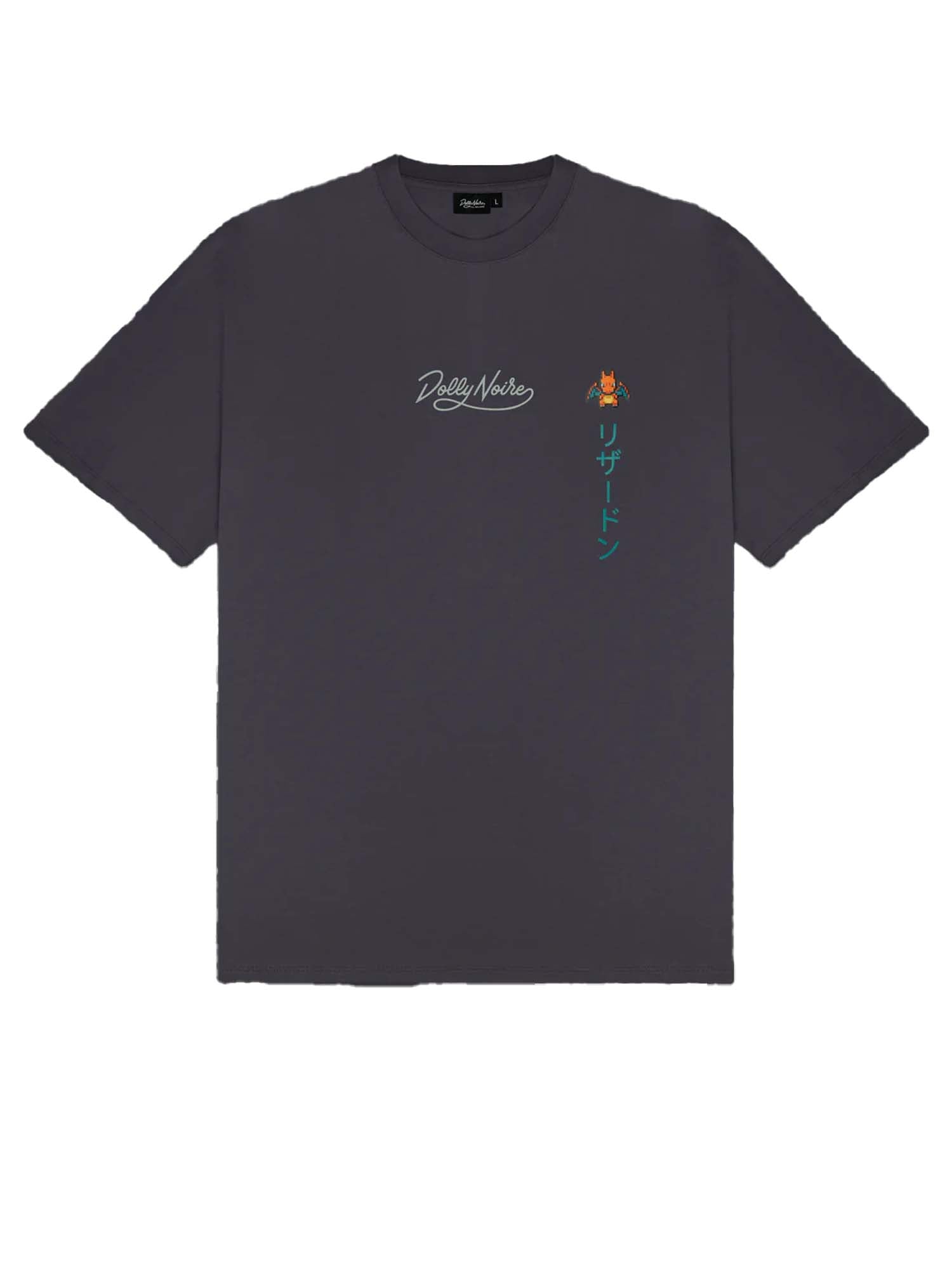 Dolly Noire Charizard Evolution Tee Grigio
