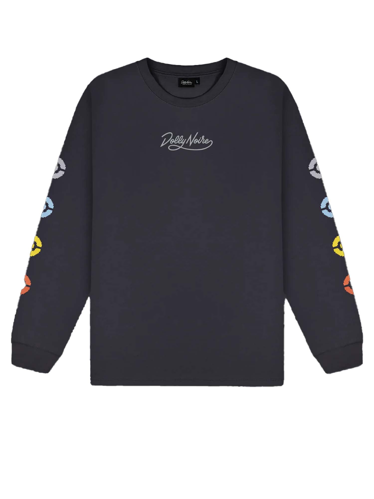 Dolly Noire Eevee Evolution Long Sleeves Tee Grigio