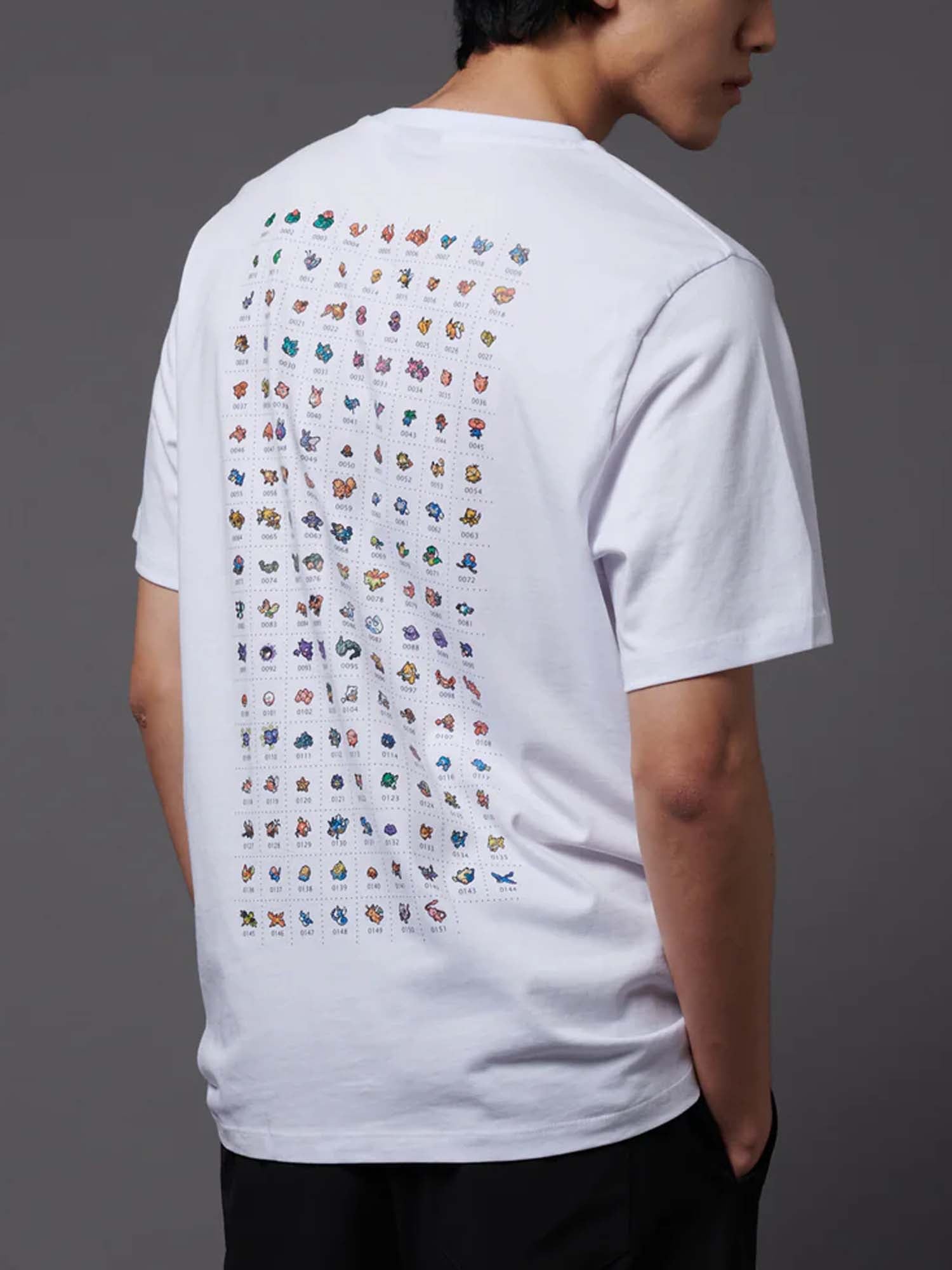 Dolly Noire Pokédex Tee Bianco